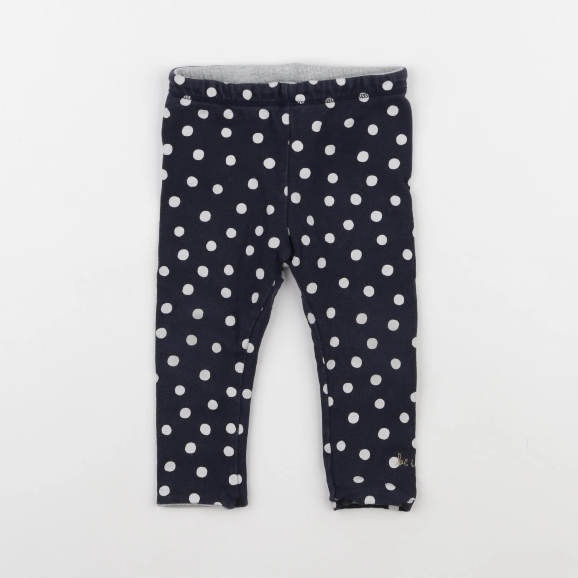 IKKS - legging réversible bleu - 18 mois