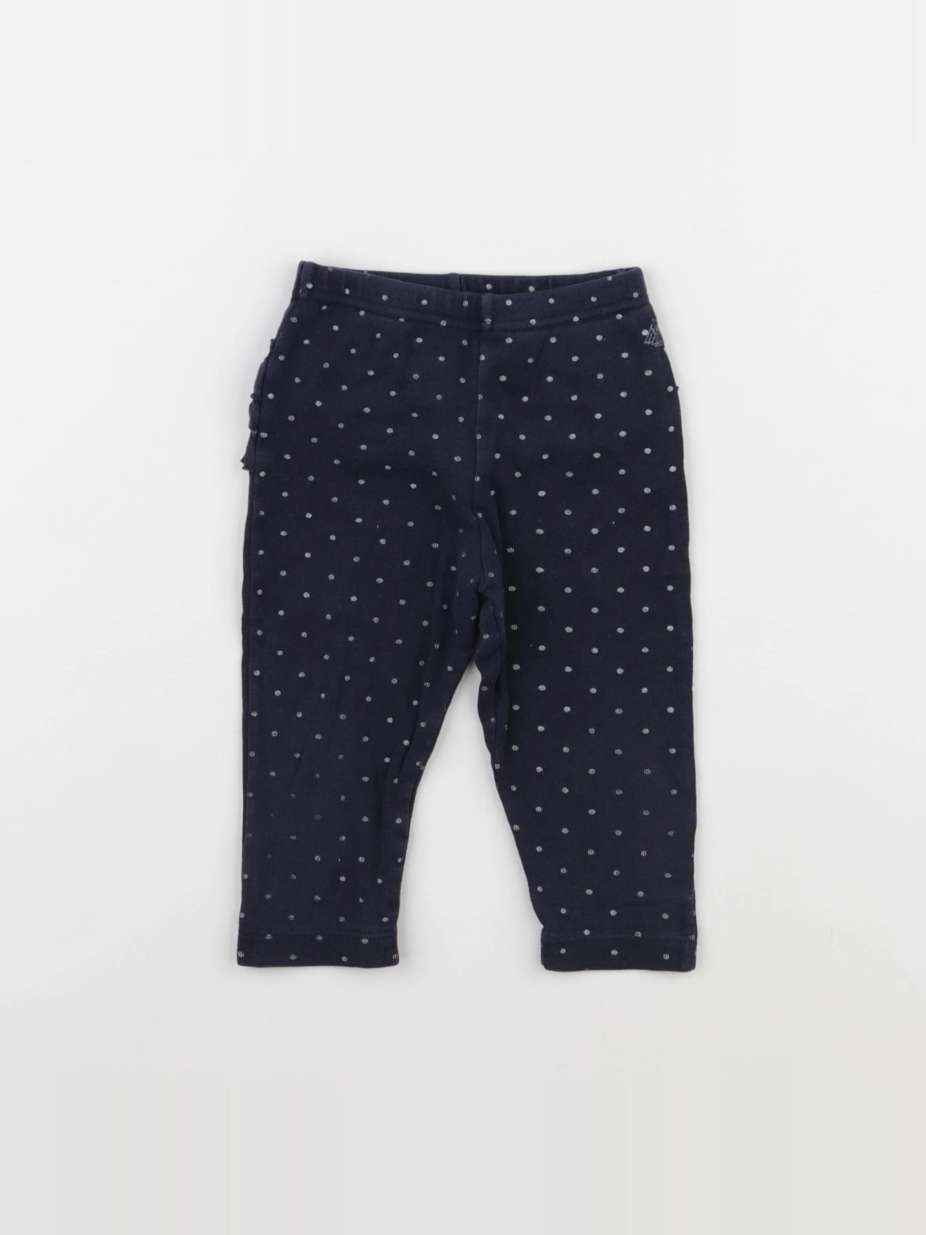 Petit Bateau - legging bleu - 12 mois