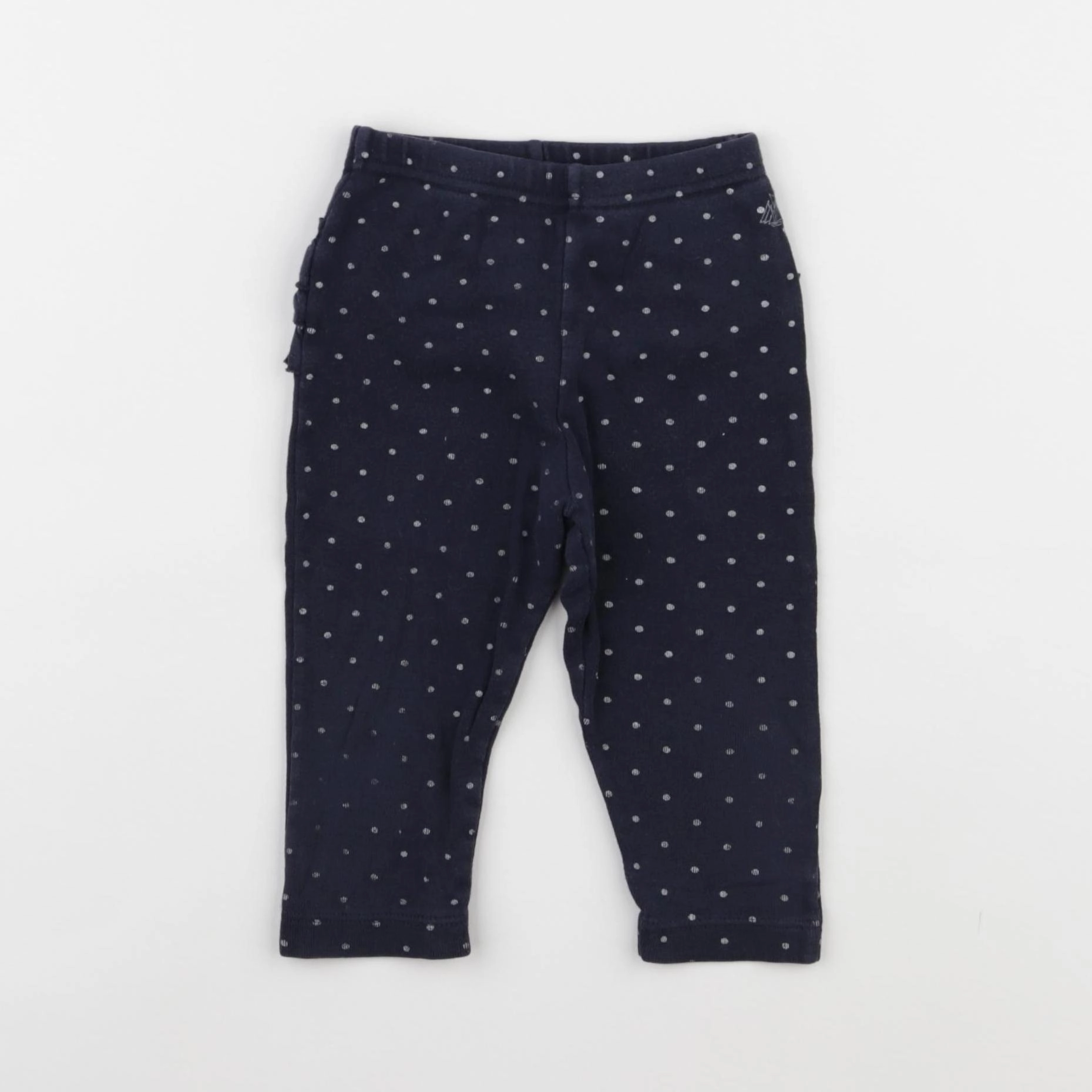 Petit Bateau - legging bleu - 12 mois