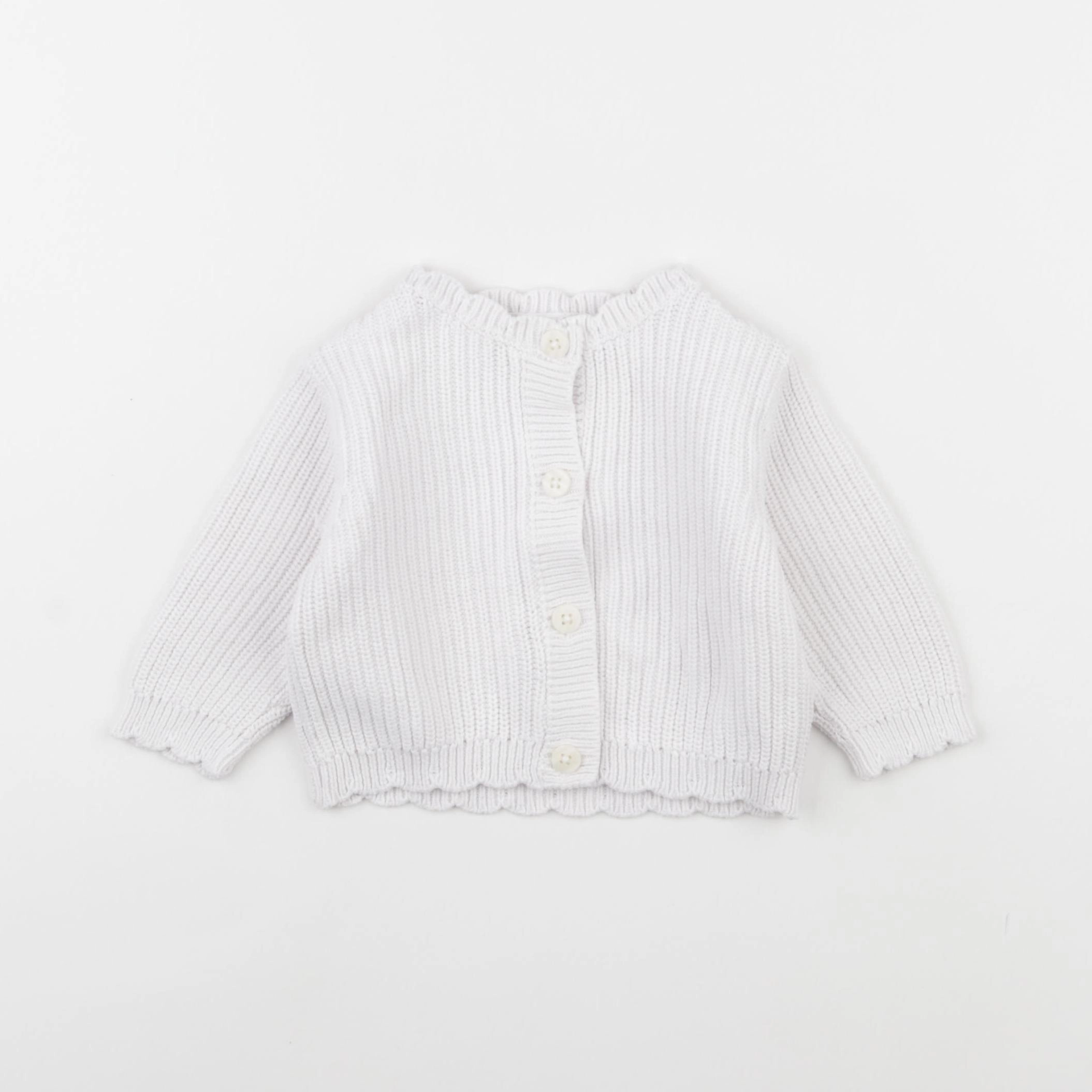 Tape à l'oeil - gilet blanc - 9 mois