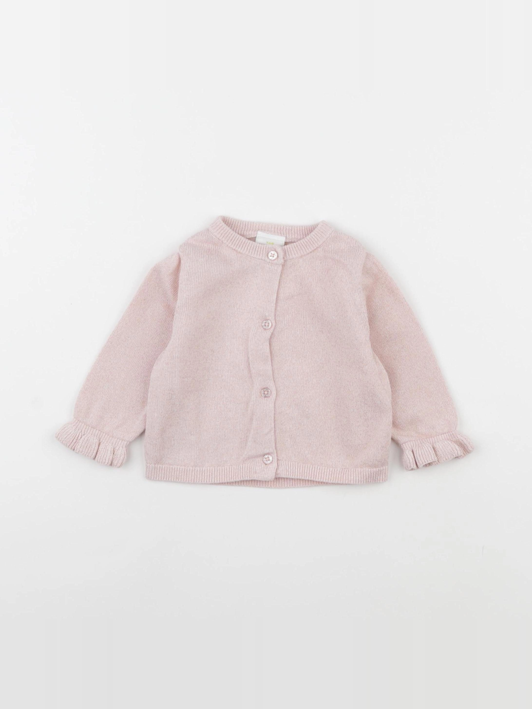Tape à l'oeil - gilet rose - 9 mois