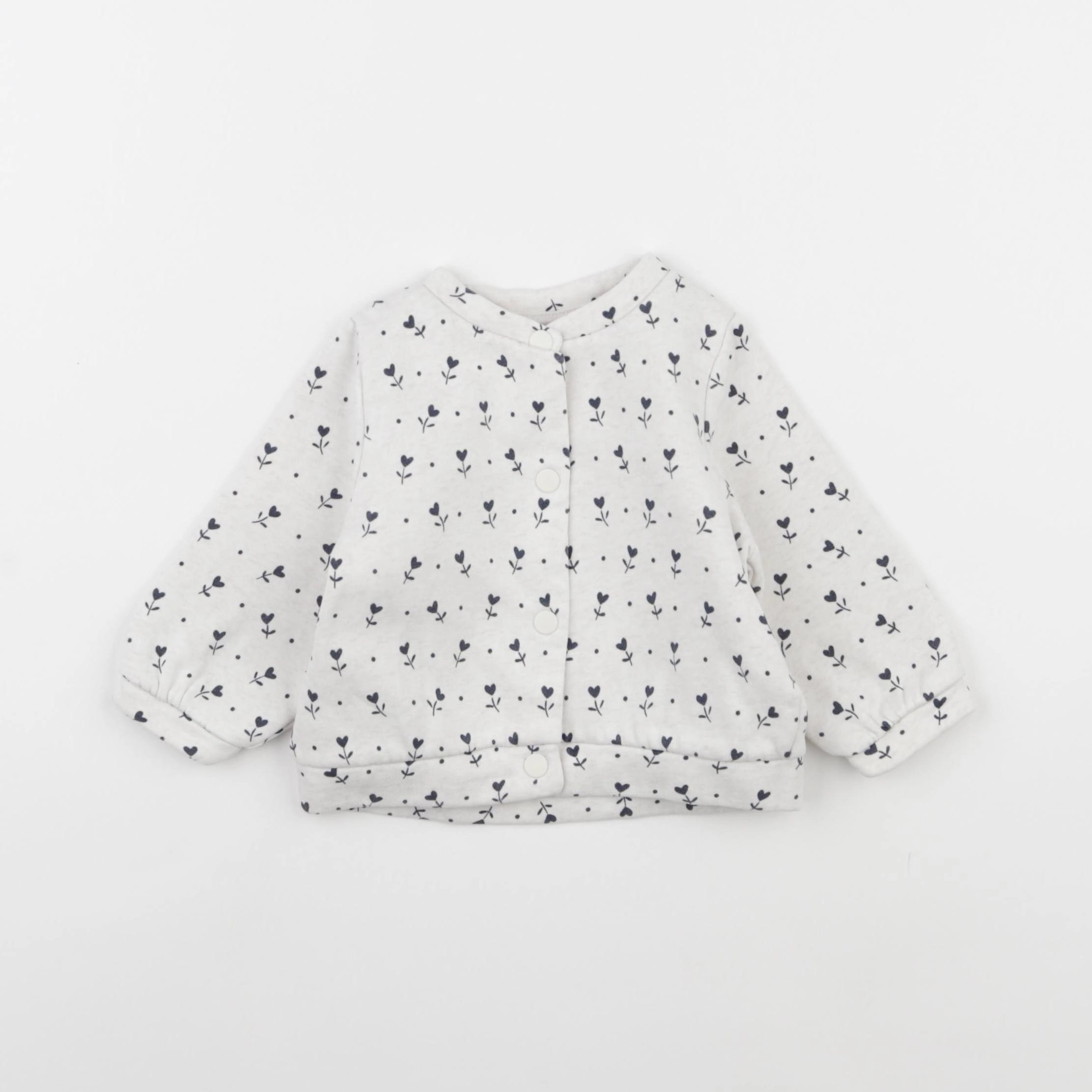 Tape à l'oeil - sweat bleu - 9 mois
