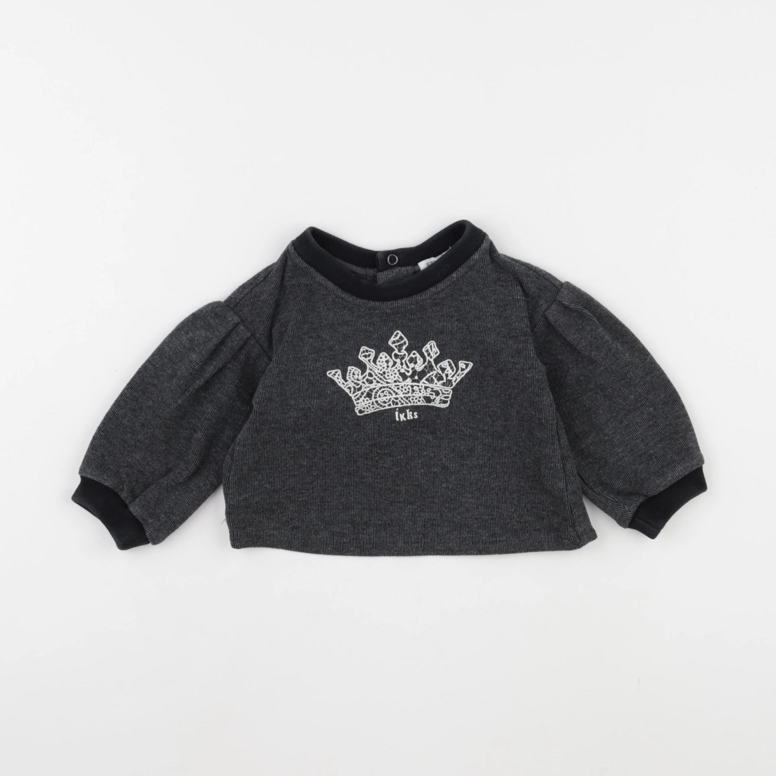 IKKS - sweat noir - 12 mois
