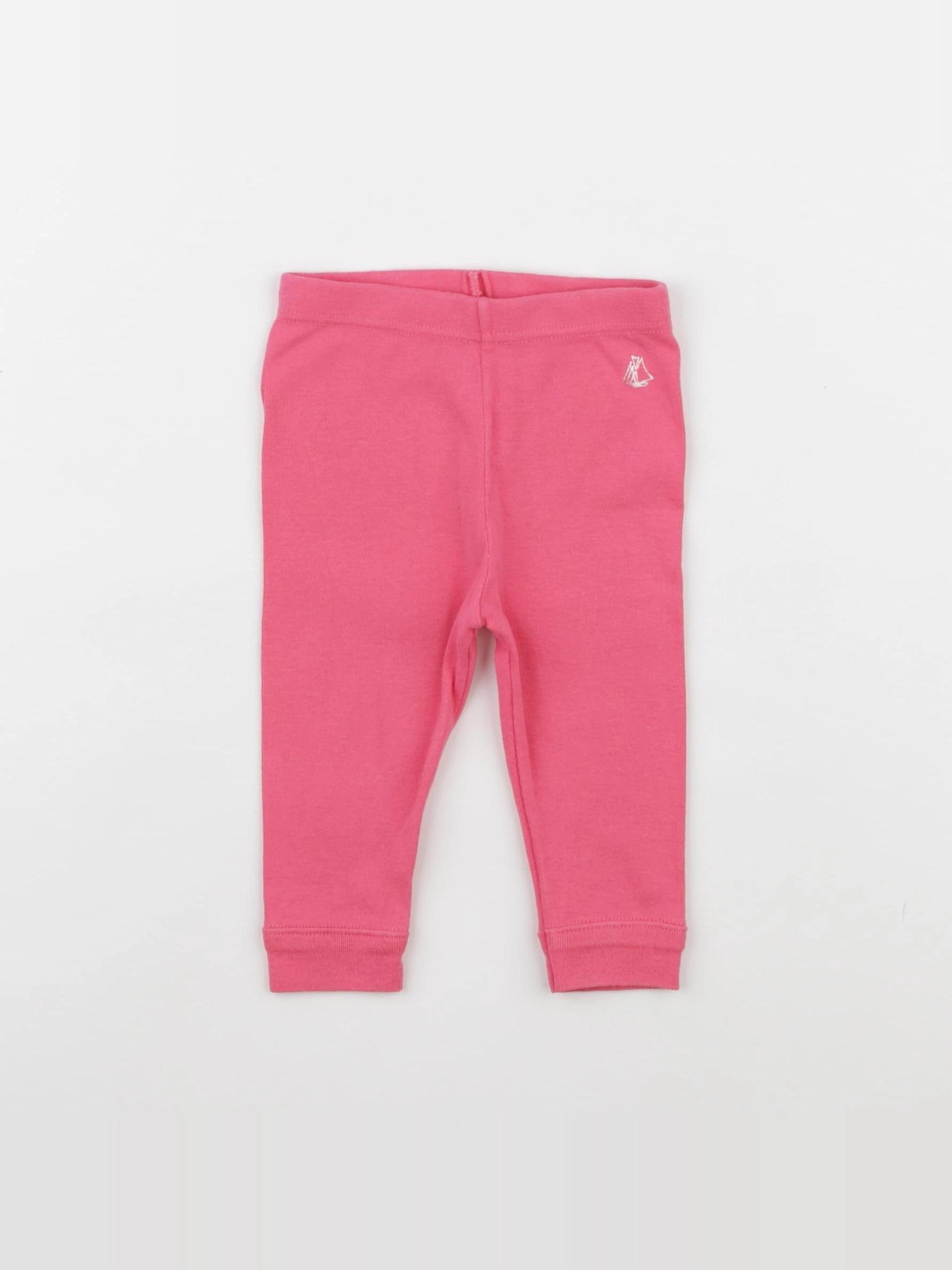 Petit Bateau - legging rose - 6 mois