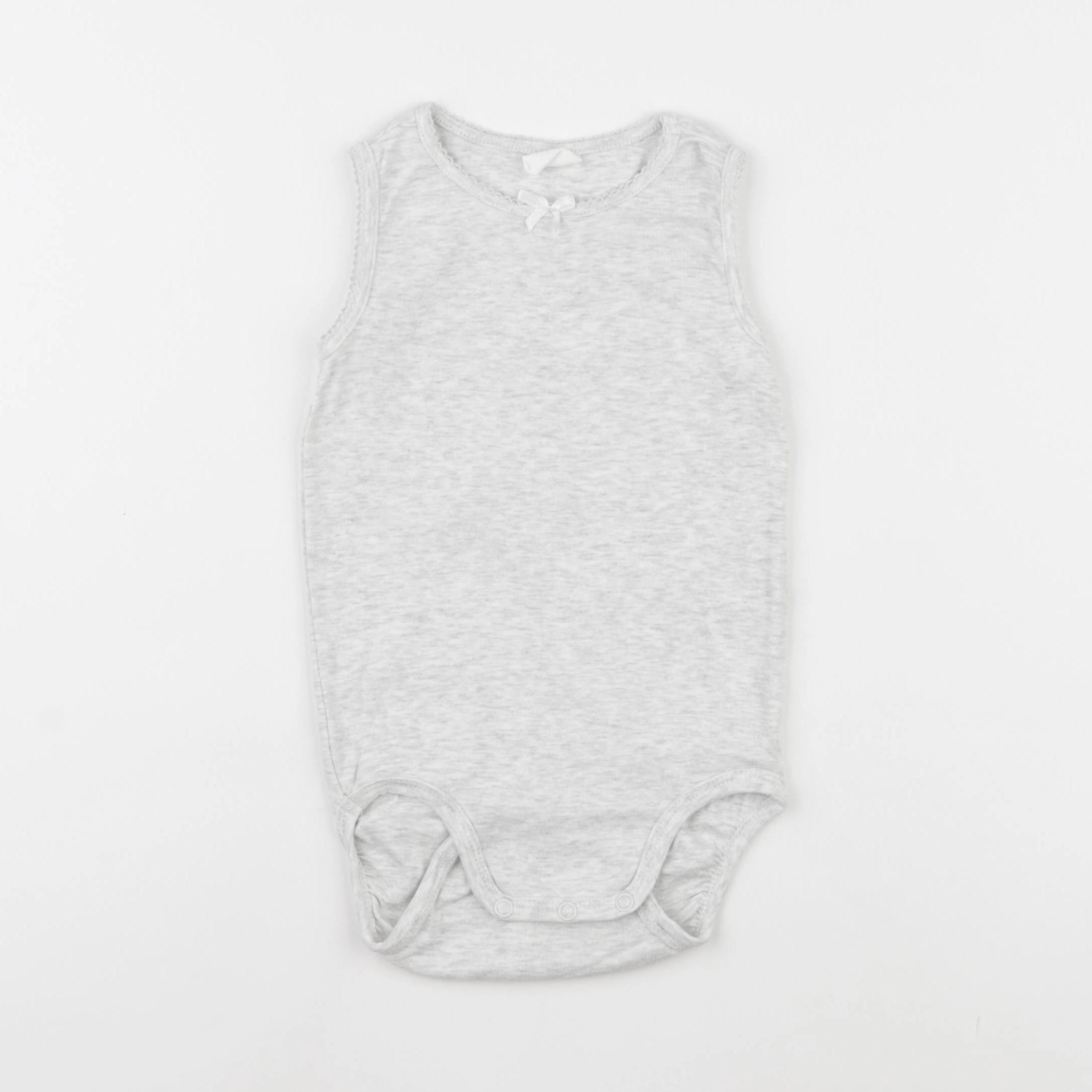 H&M - body gris - 12/18 mois