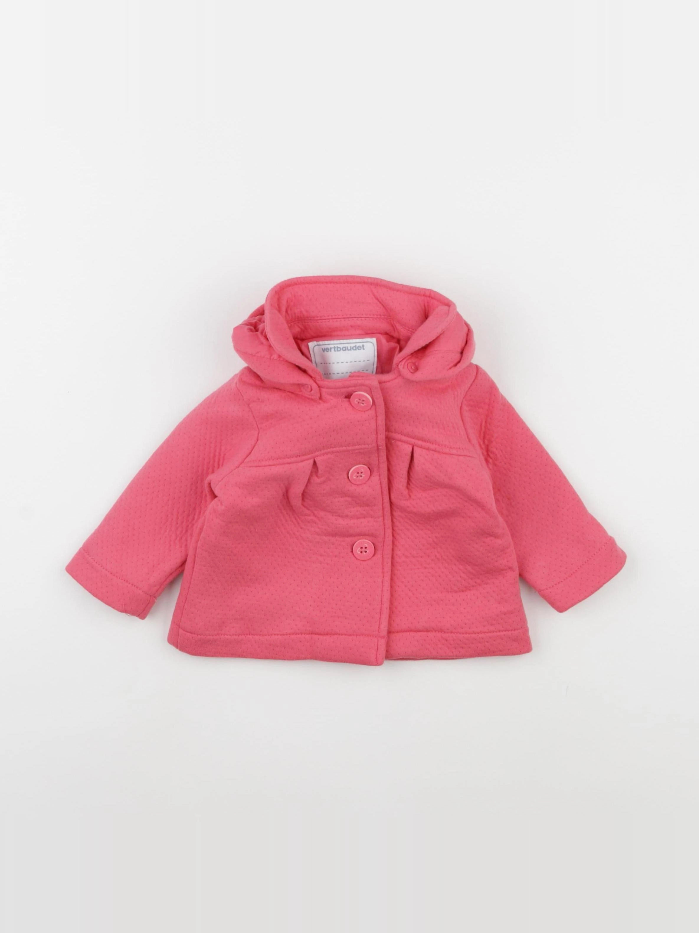 Vertbaudet - veste rose - 6 mois