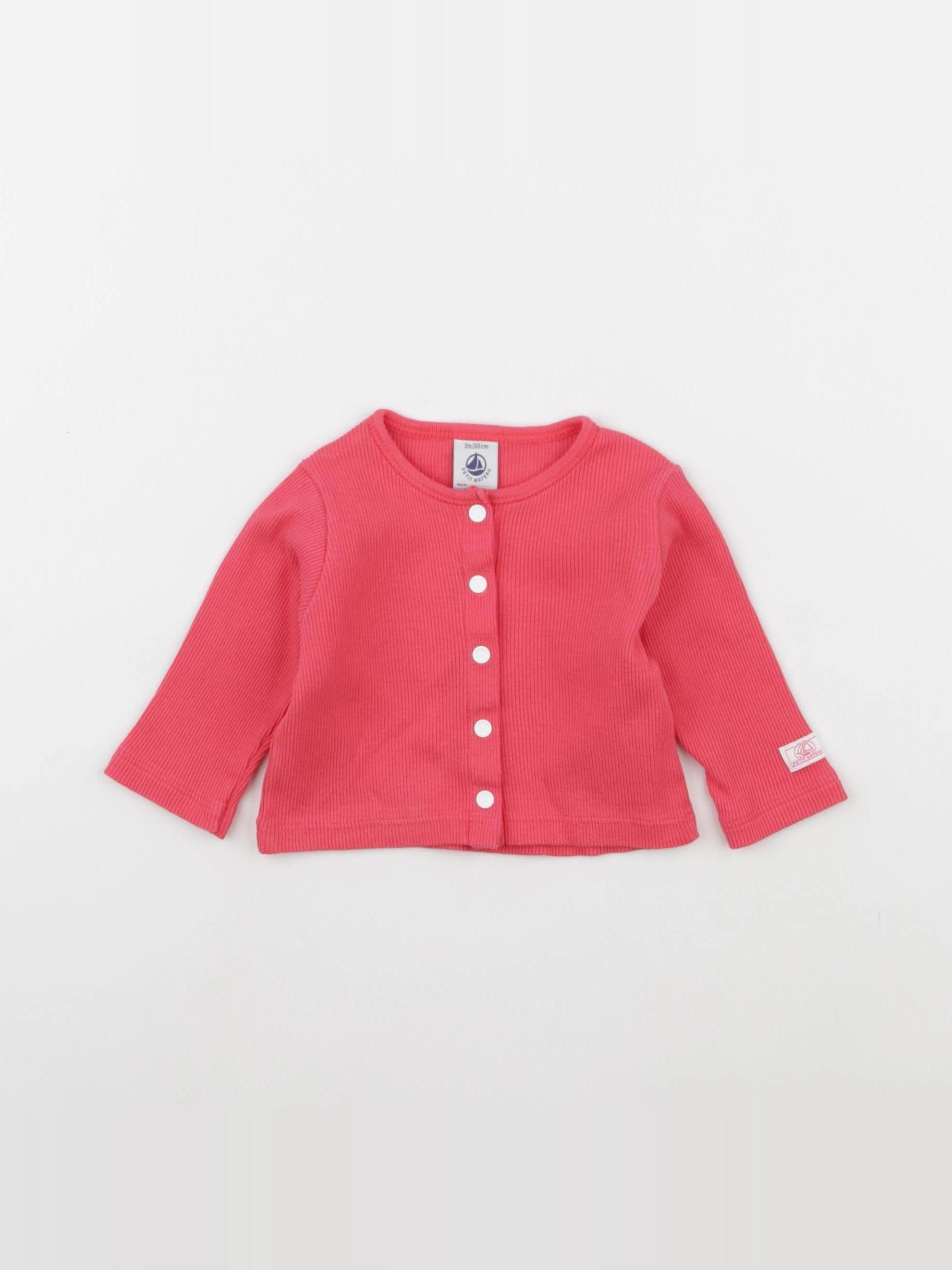 Petit Bateau - tee-shirt rose - 3 mois