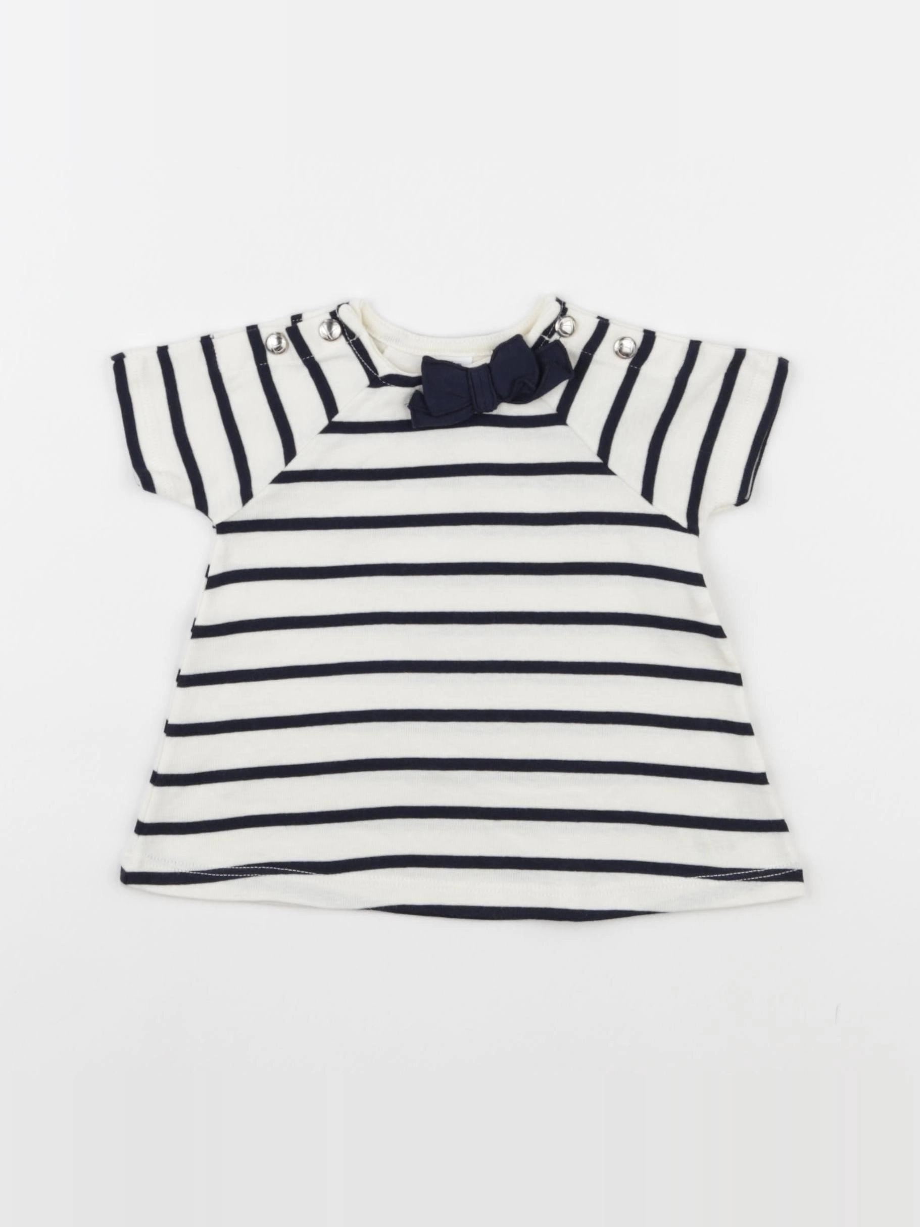 Petit Bateau - tee-shirt beige - 12 mois