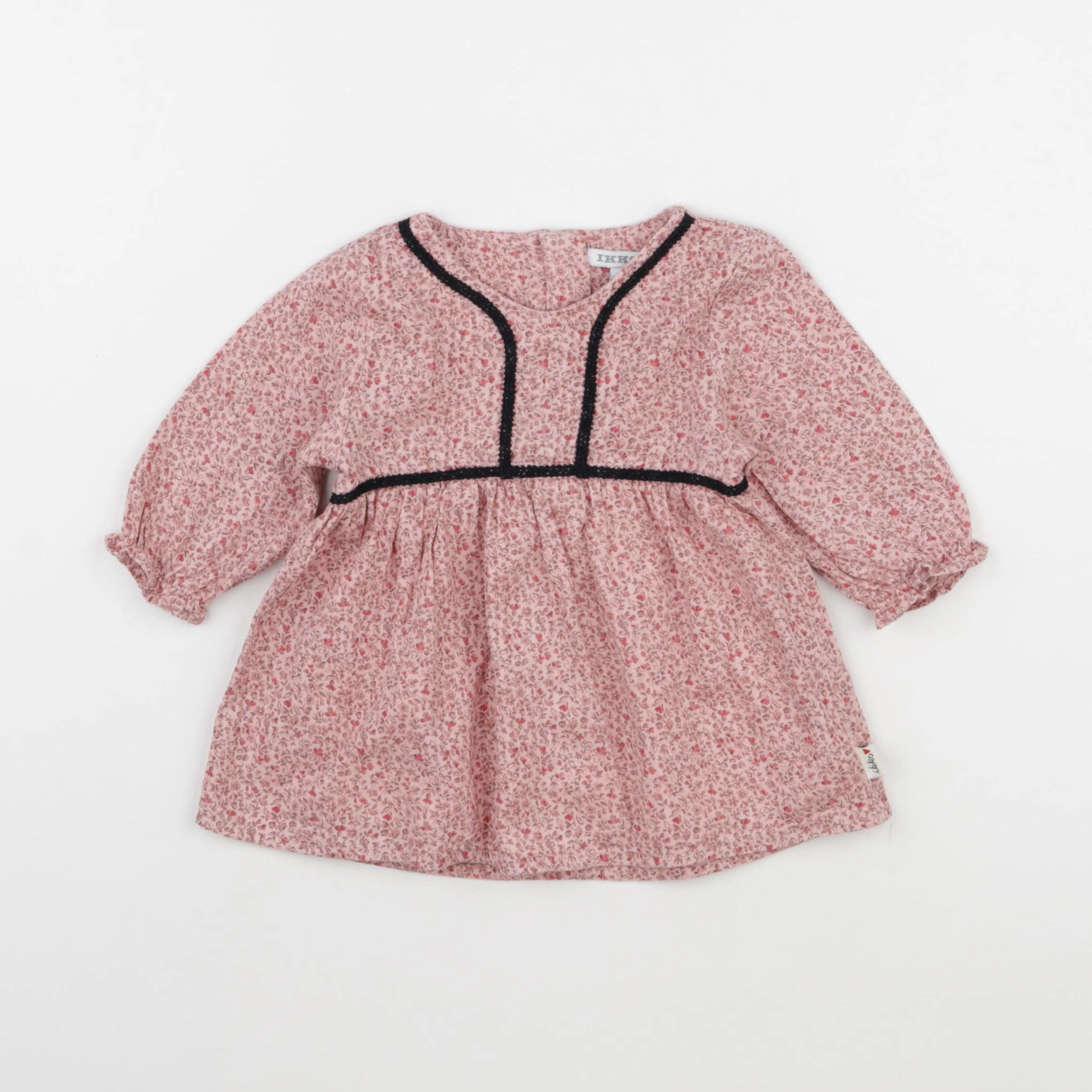 IKKS - robe rose - 6 mois