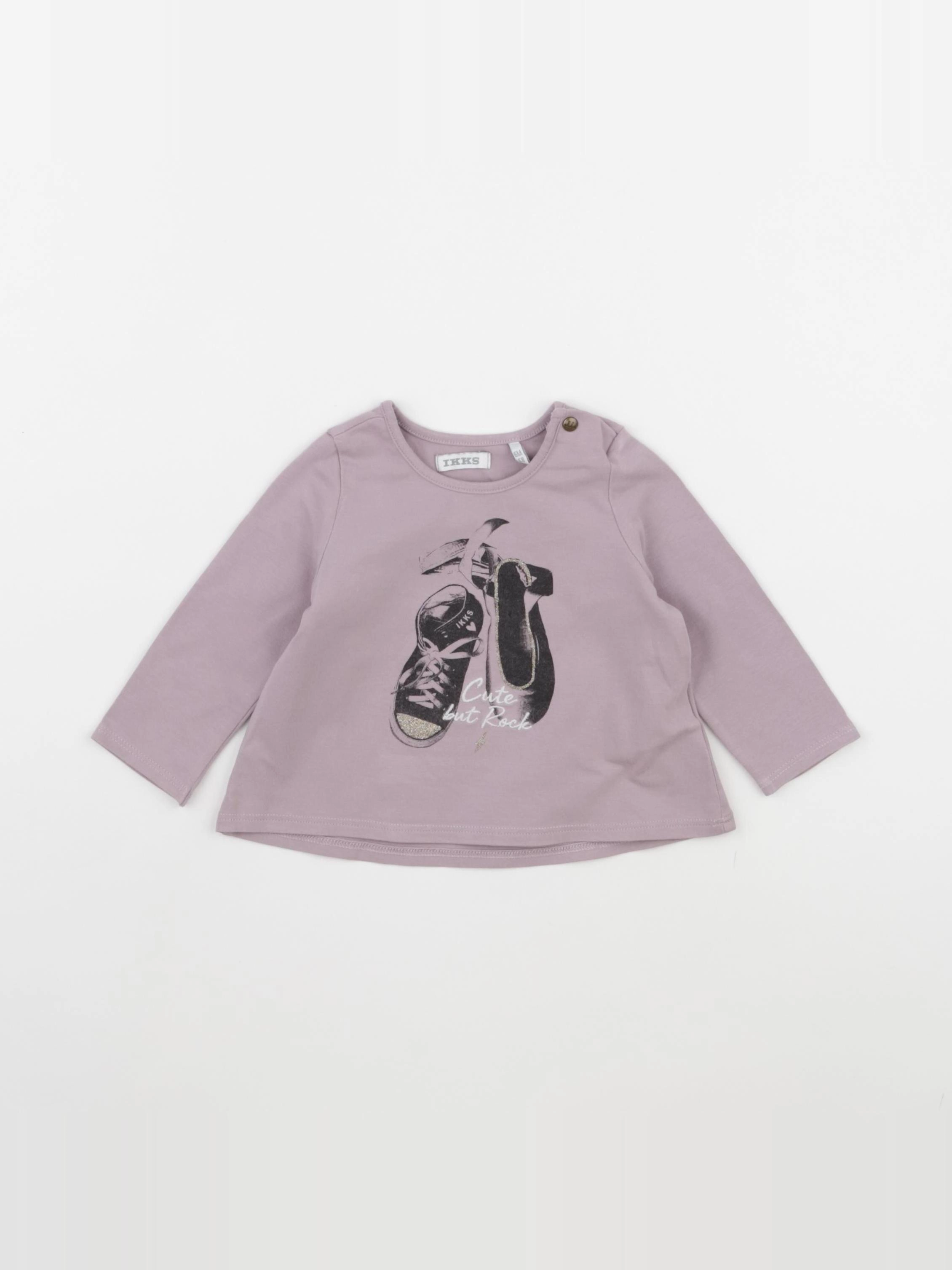 IKKS - tee-shirt violet - 6 mois