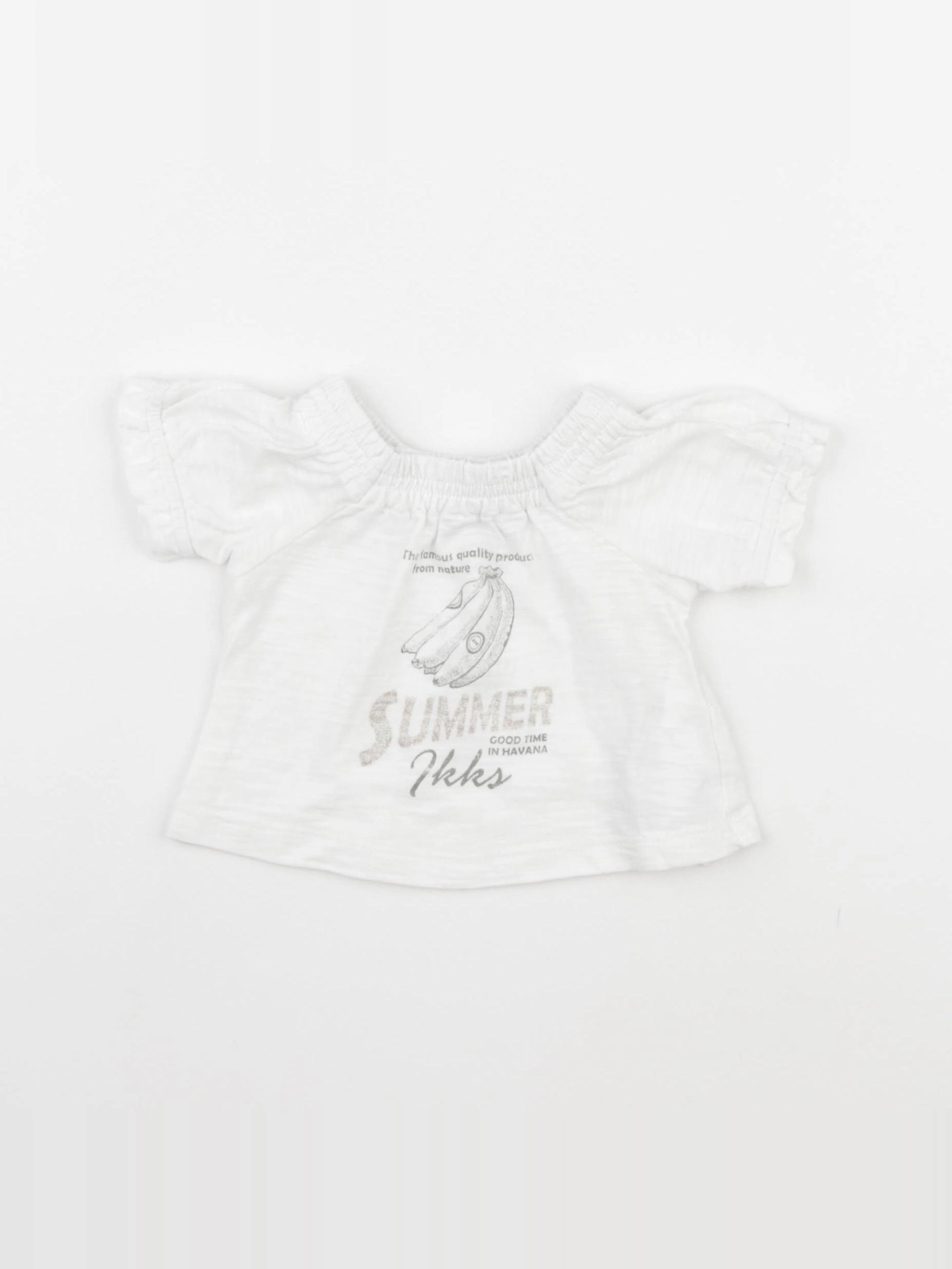 IKKS - tee-shirt blanc - 6 mois