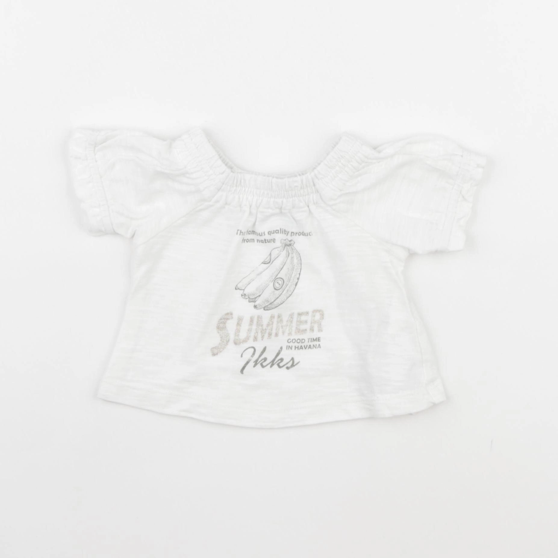 IKKS - tee-shirt blanc - 6 mois