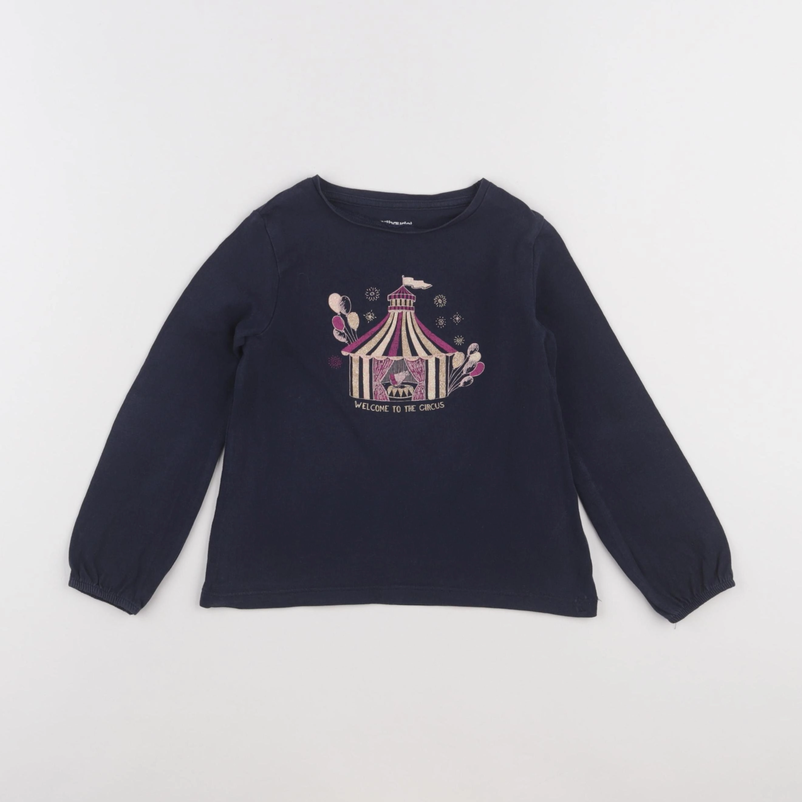 Vertbaudet - tee-shirt bleu, or - 4 ans