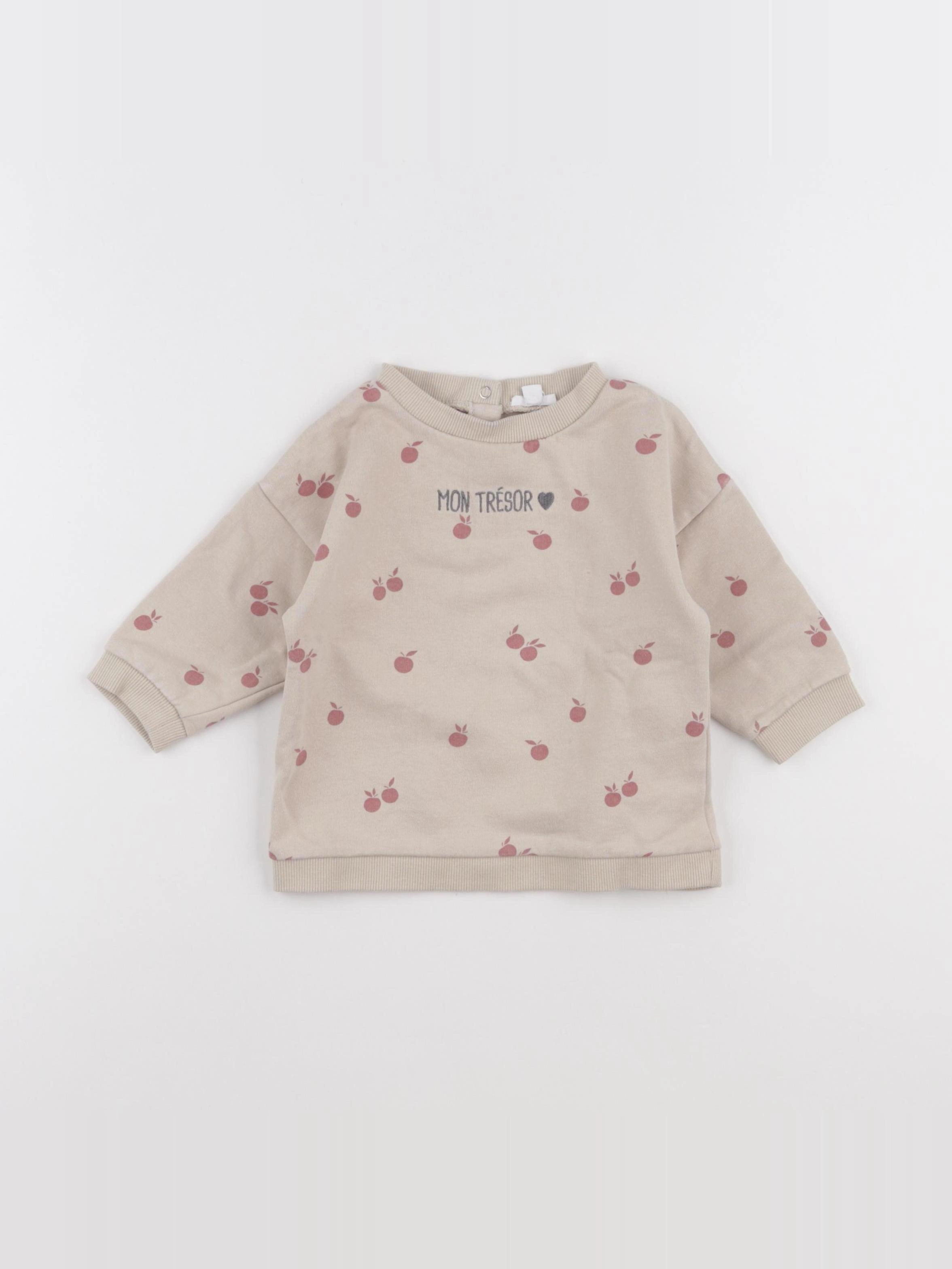 Vertbaudet - robe beige - 12 mois