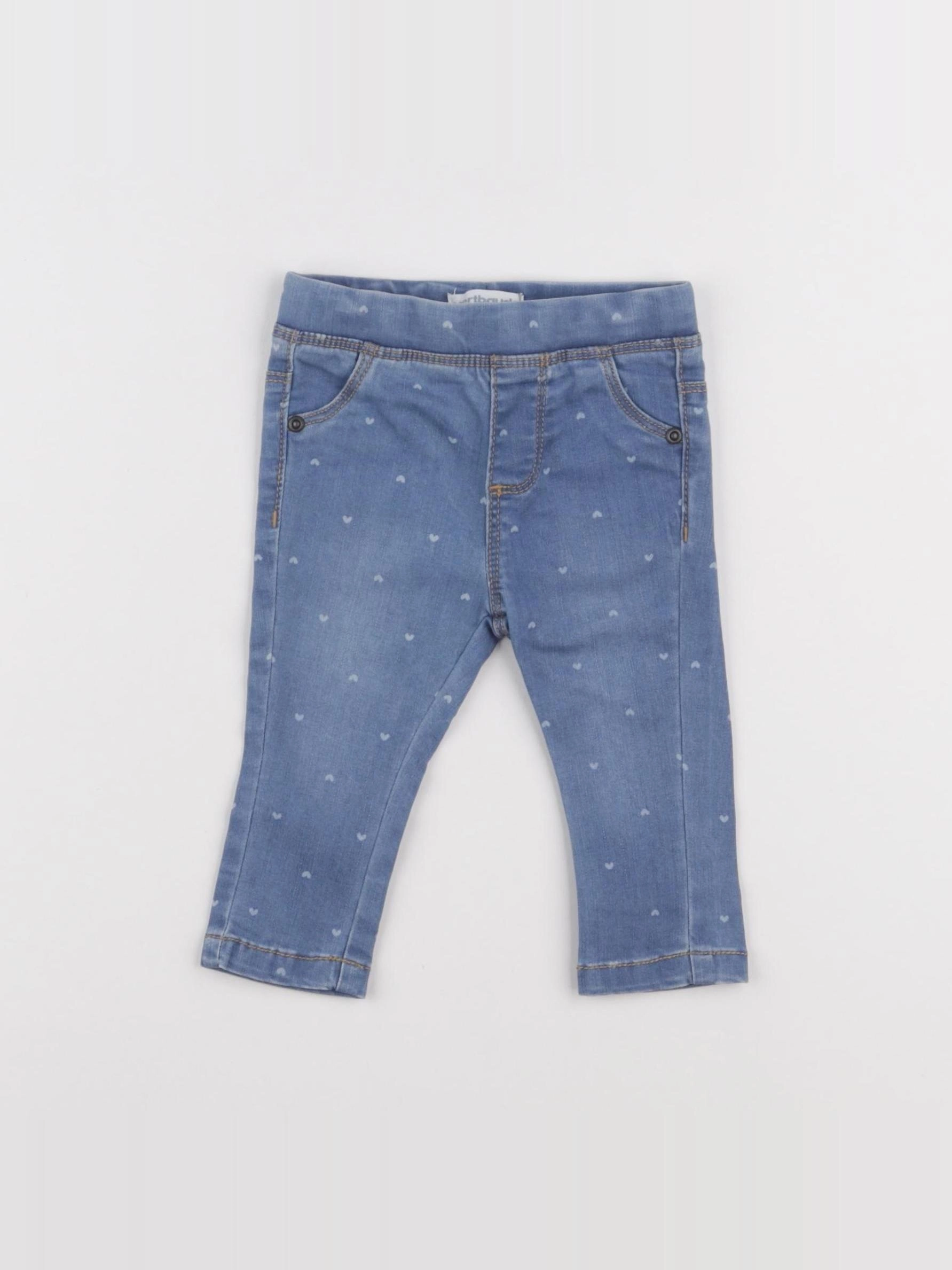 Vertbaudet - jegging bleu - 6 mois