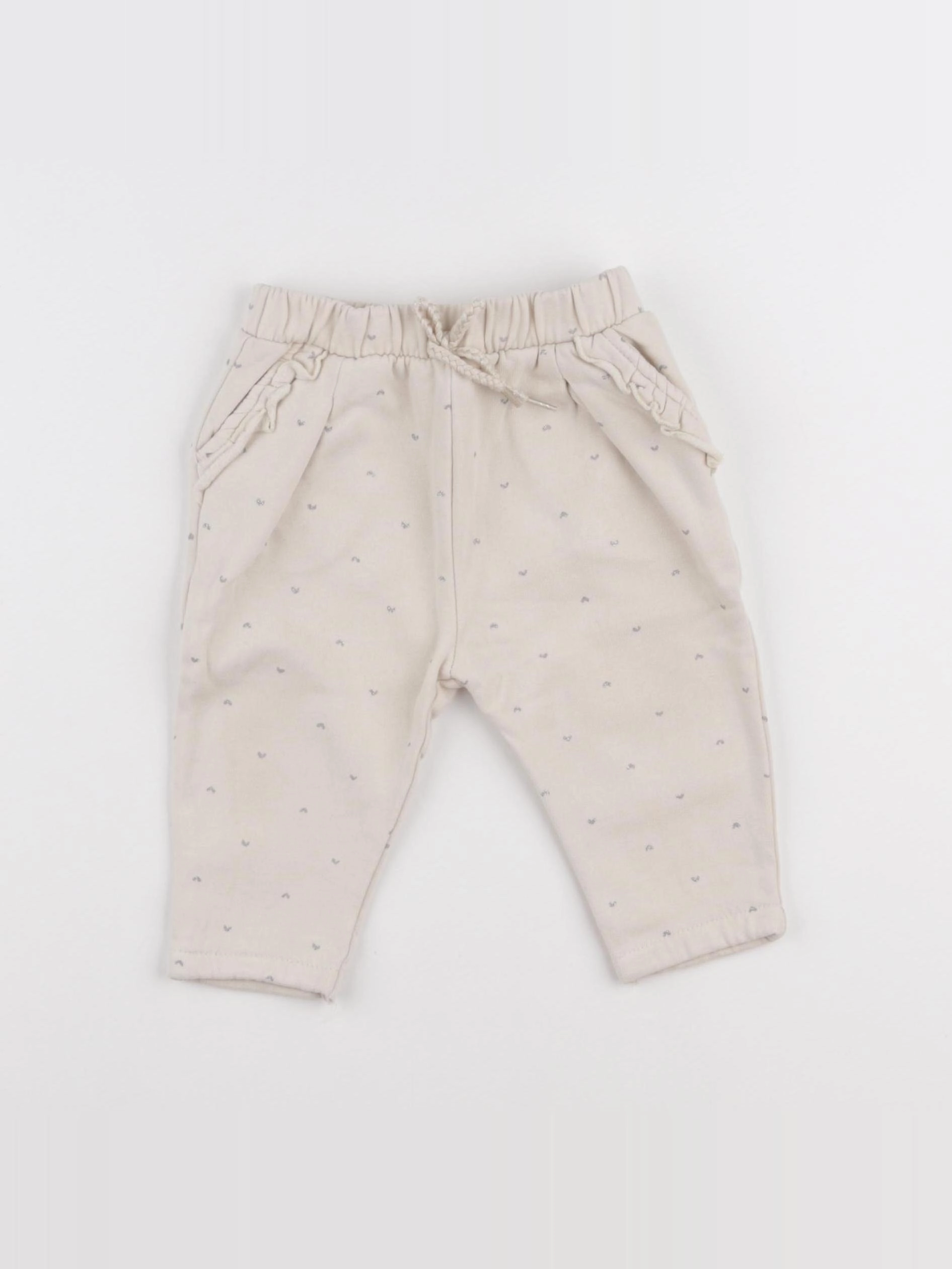 Vertbaudet - jogging beige - 12 mois