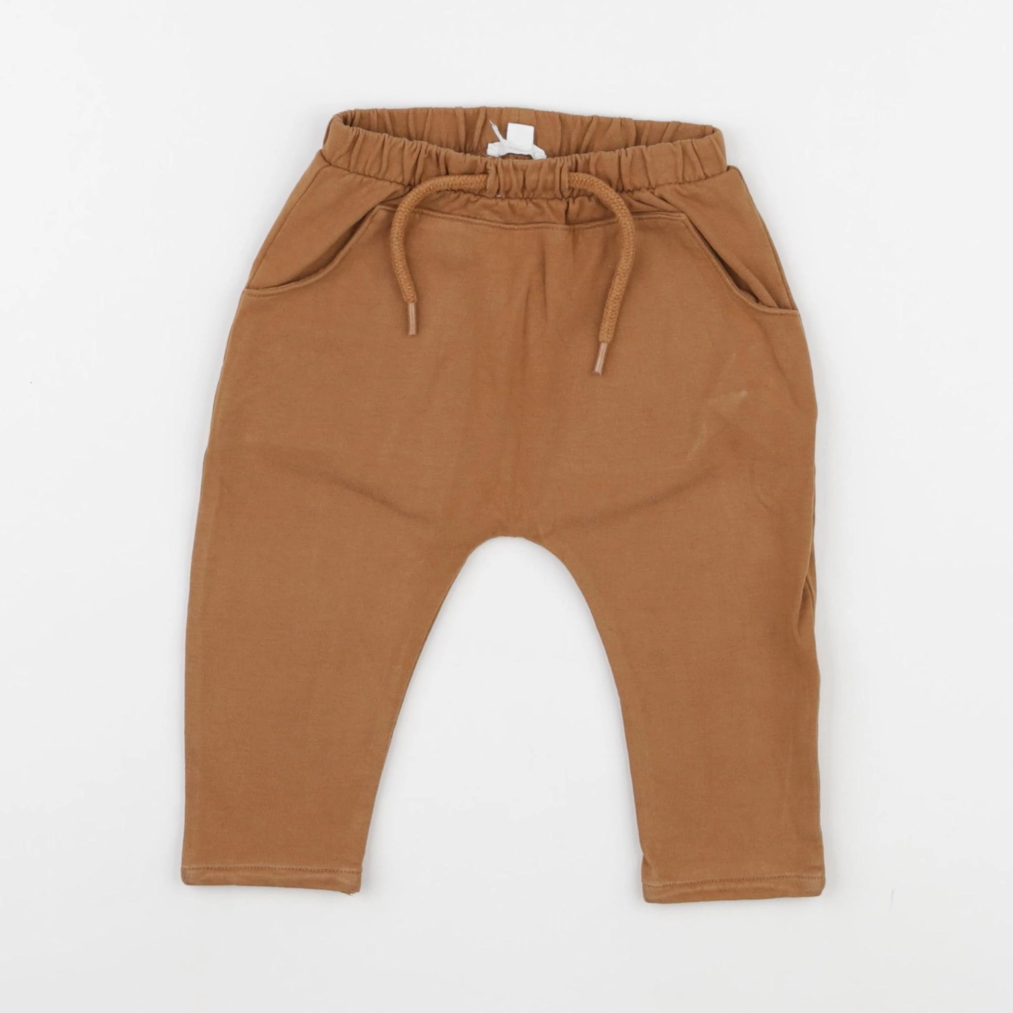 Vertbaudet - sarouel marron - 9 mois
