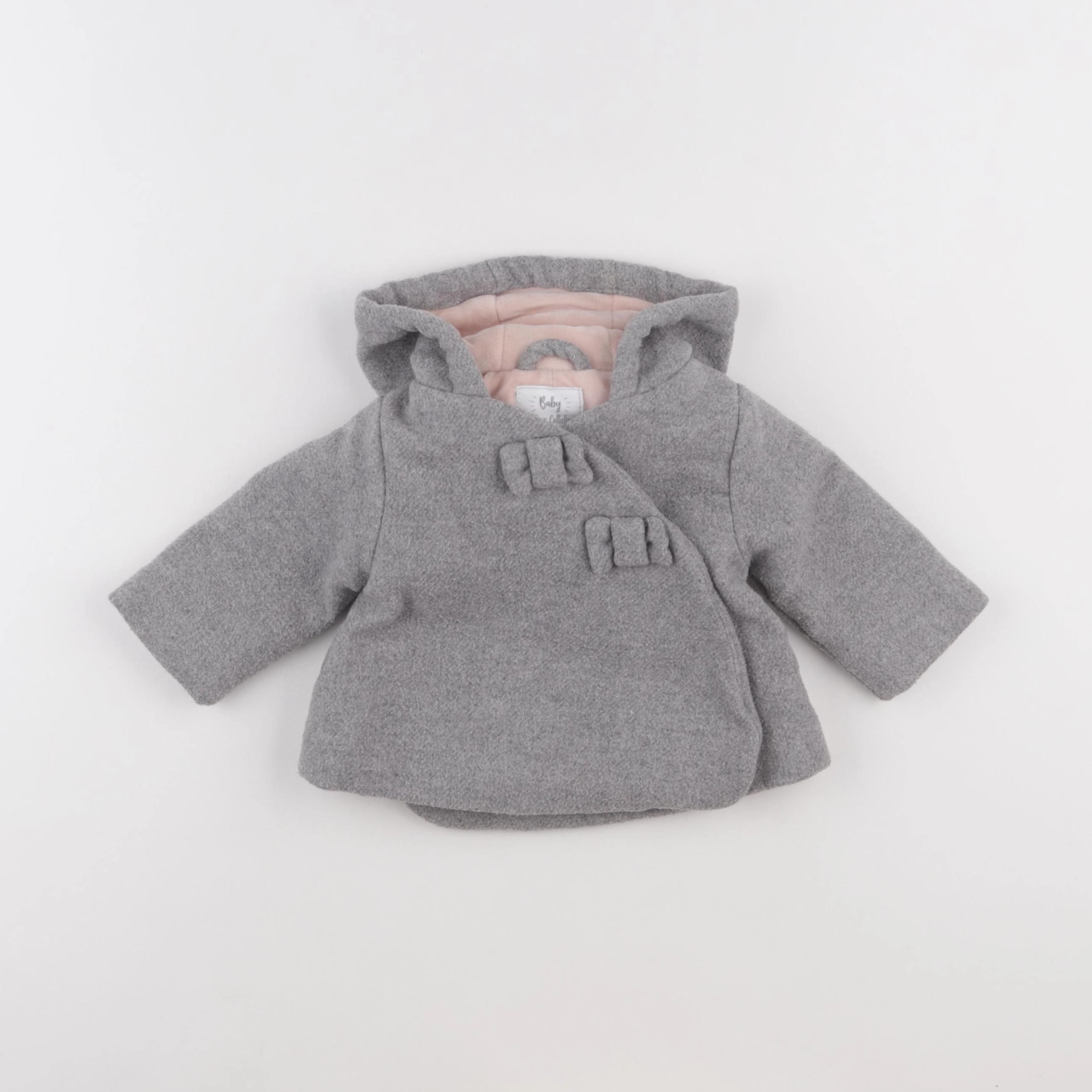 Vertbaudet - manteau gris - 3 mois