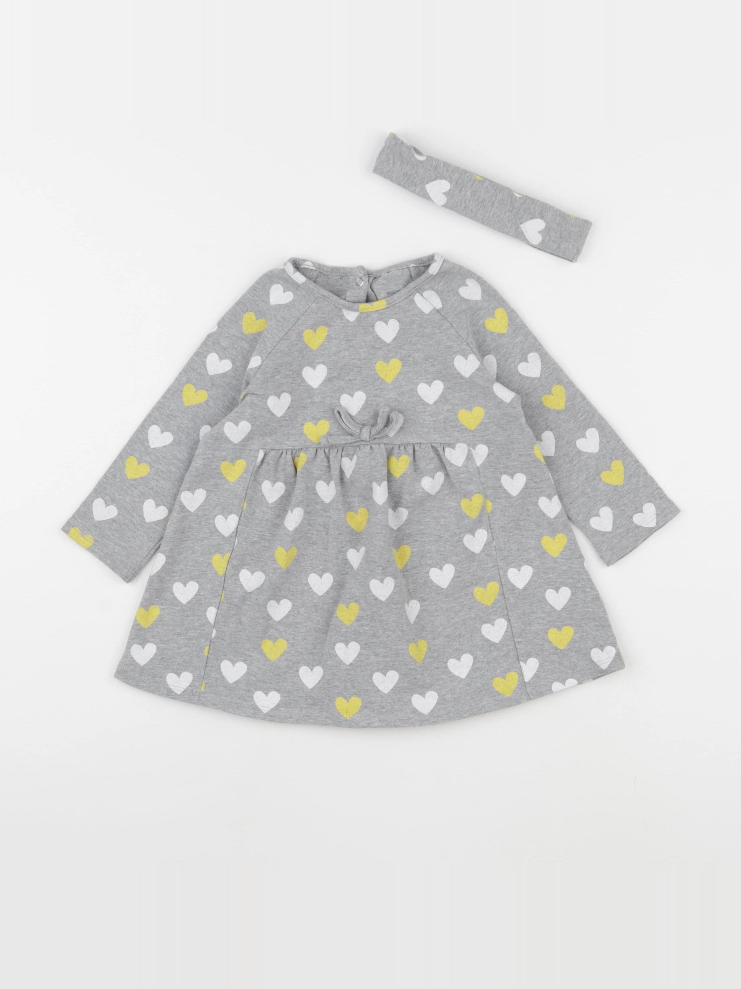 Vertbaudet - robe gris - 12 mois