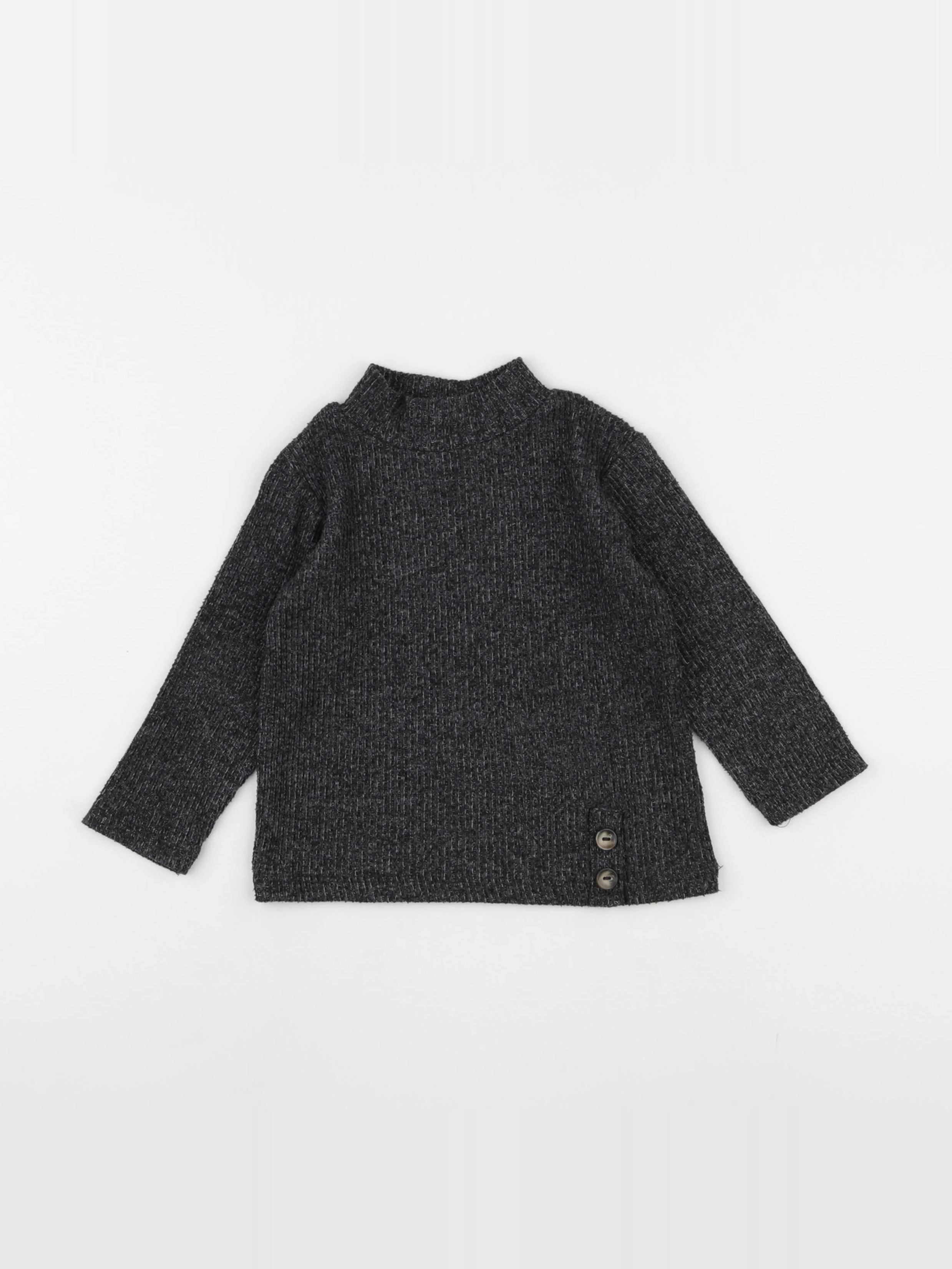 Zara - sous-pull gris - 12/18 mois