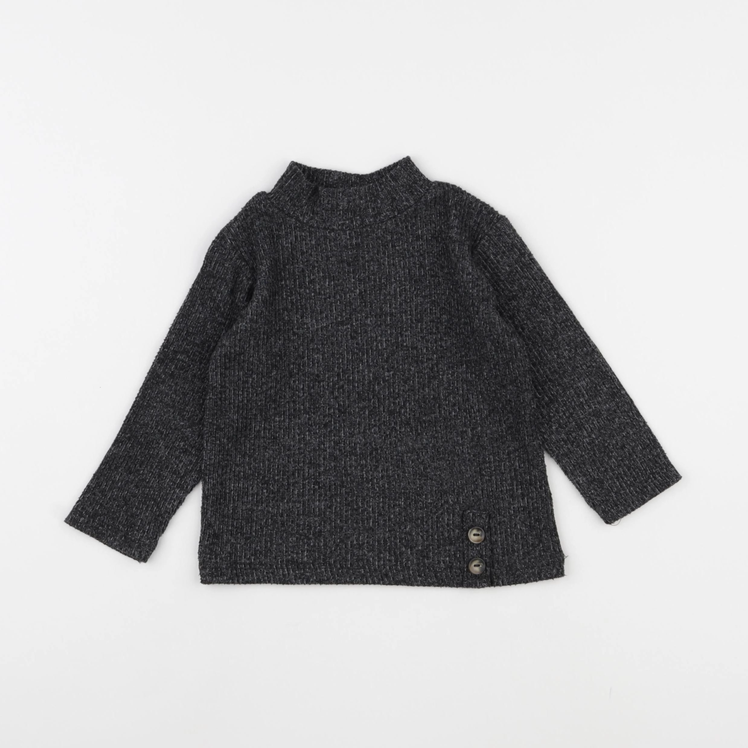Zara - sous-pull gris - 12/18 mois
