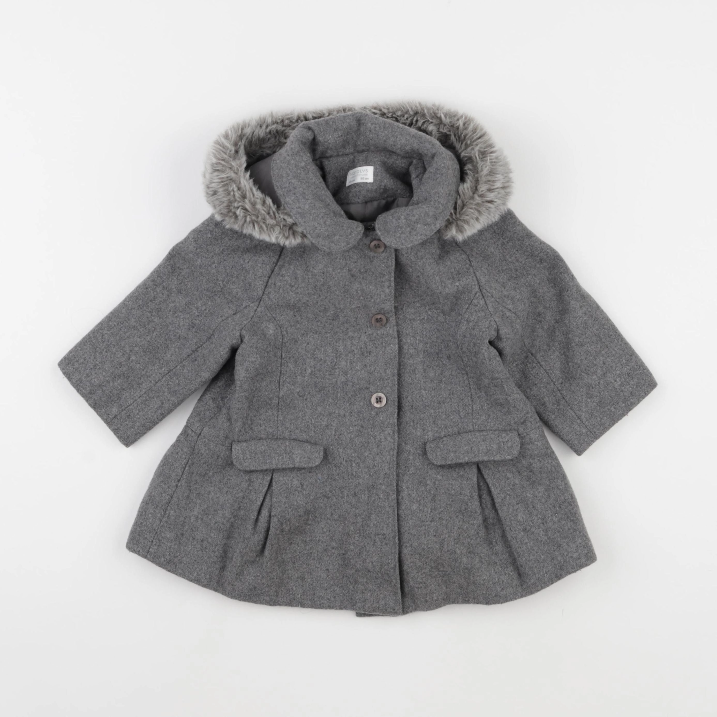 Natalys - parka gris - 18 mois