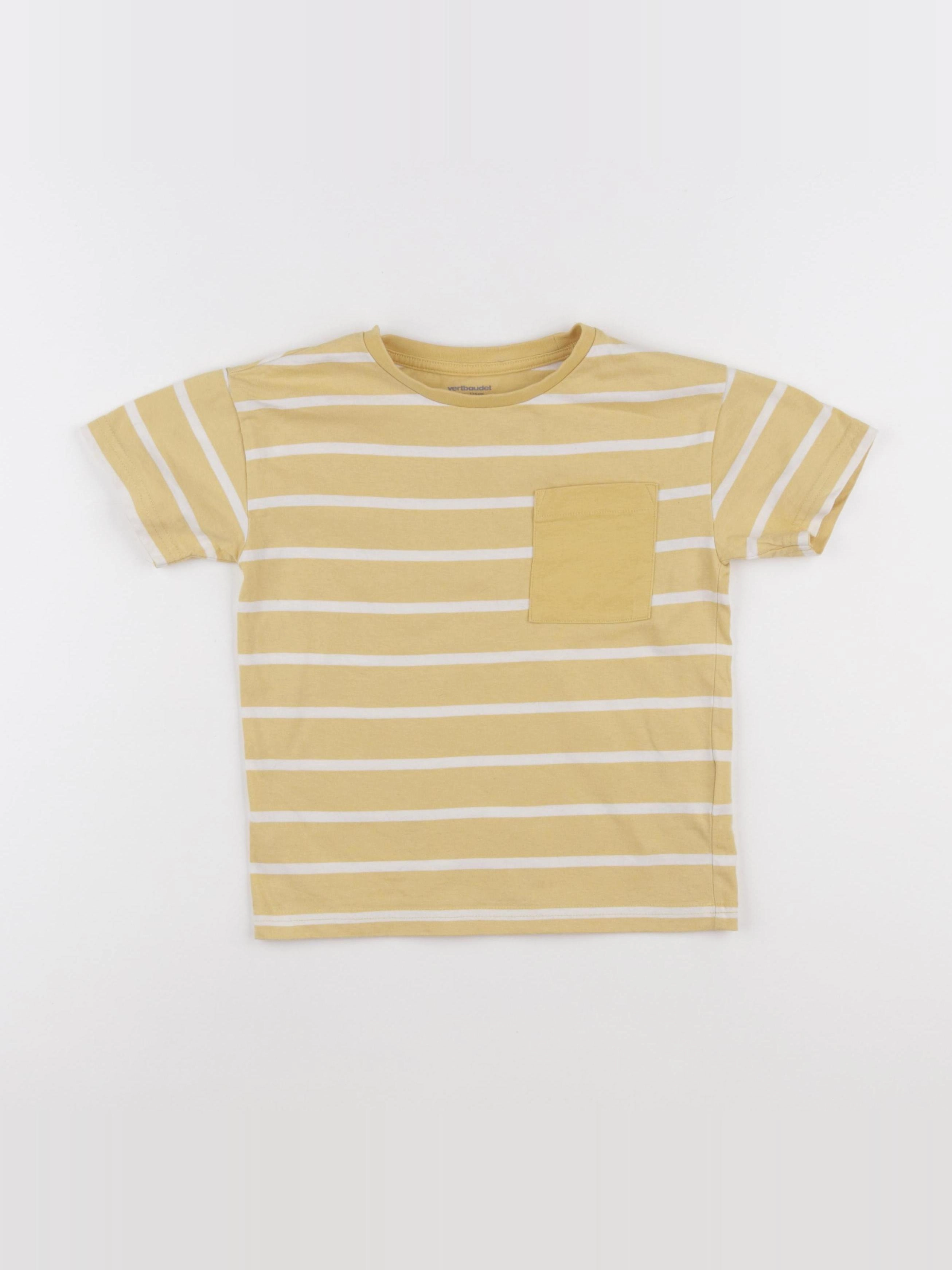 Vertbaudet - tee-shirt jaune - 6 ans