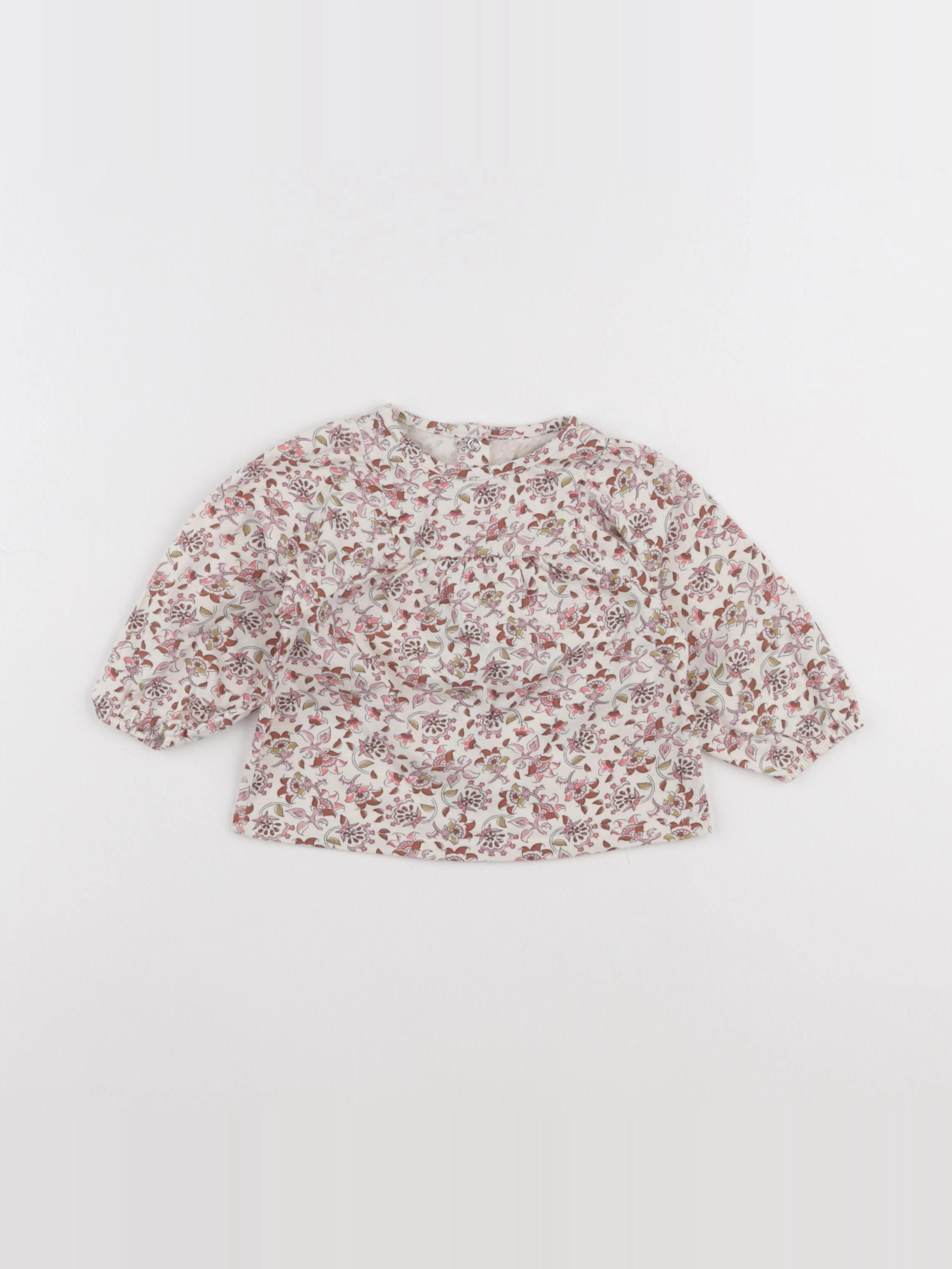Vertbaudet - tee-shirt multicolore - 6 mois