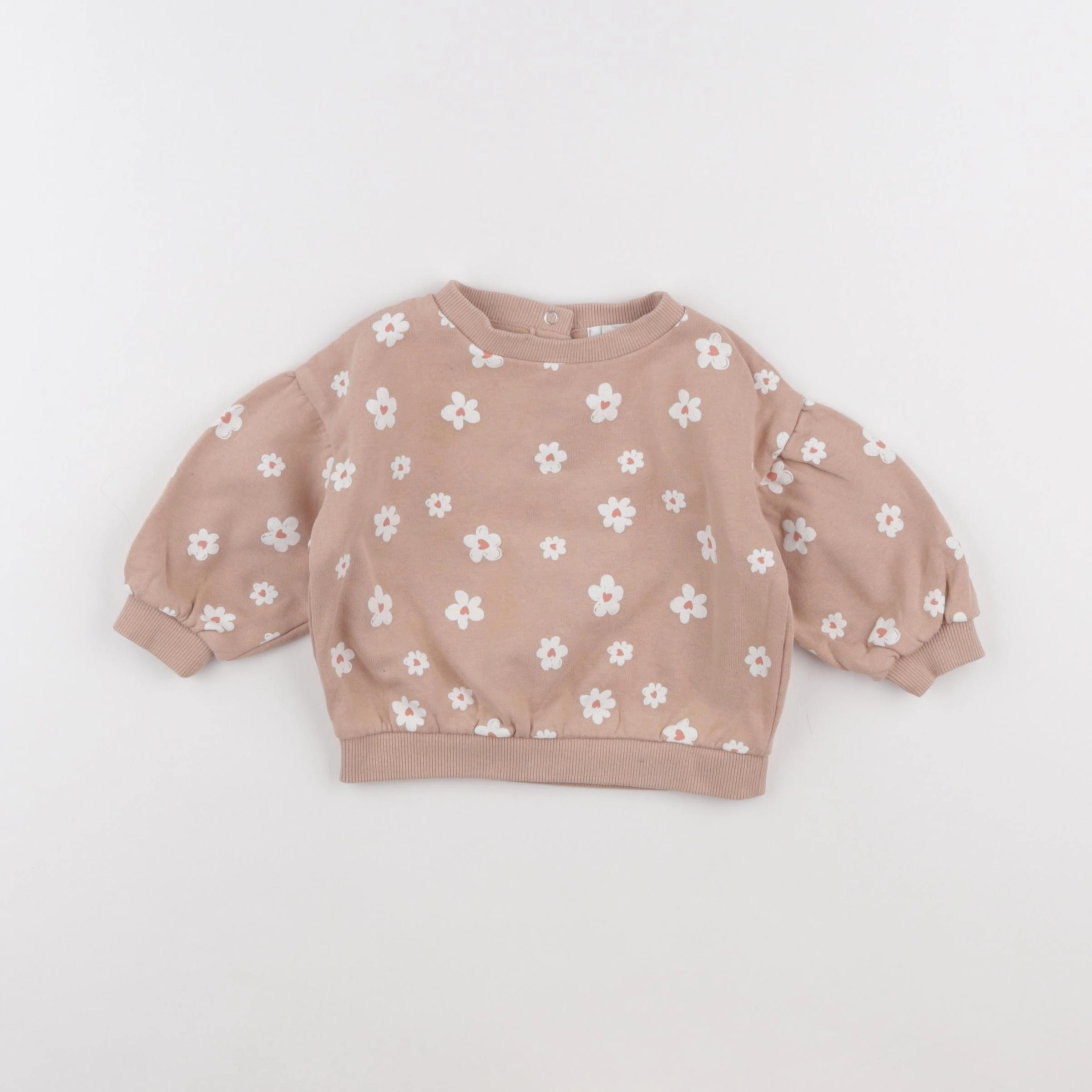 Vertbaudet - sweat rose - 6 mois