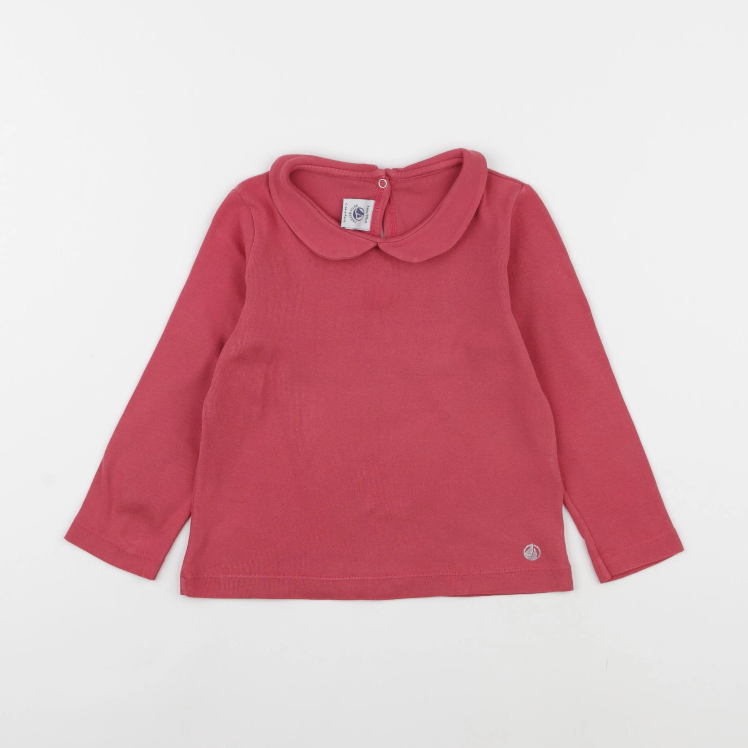 Petit Bateau - blouse rose - 3 ans