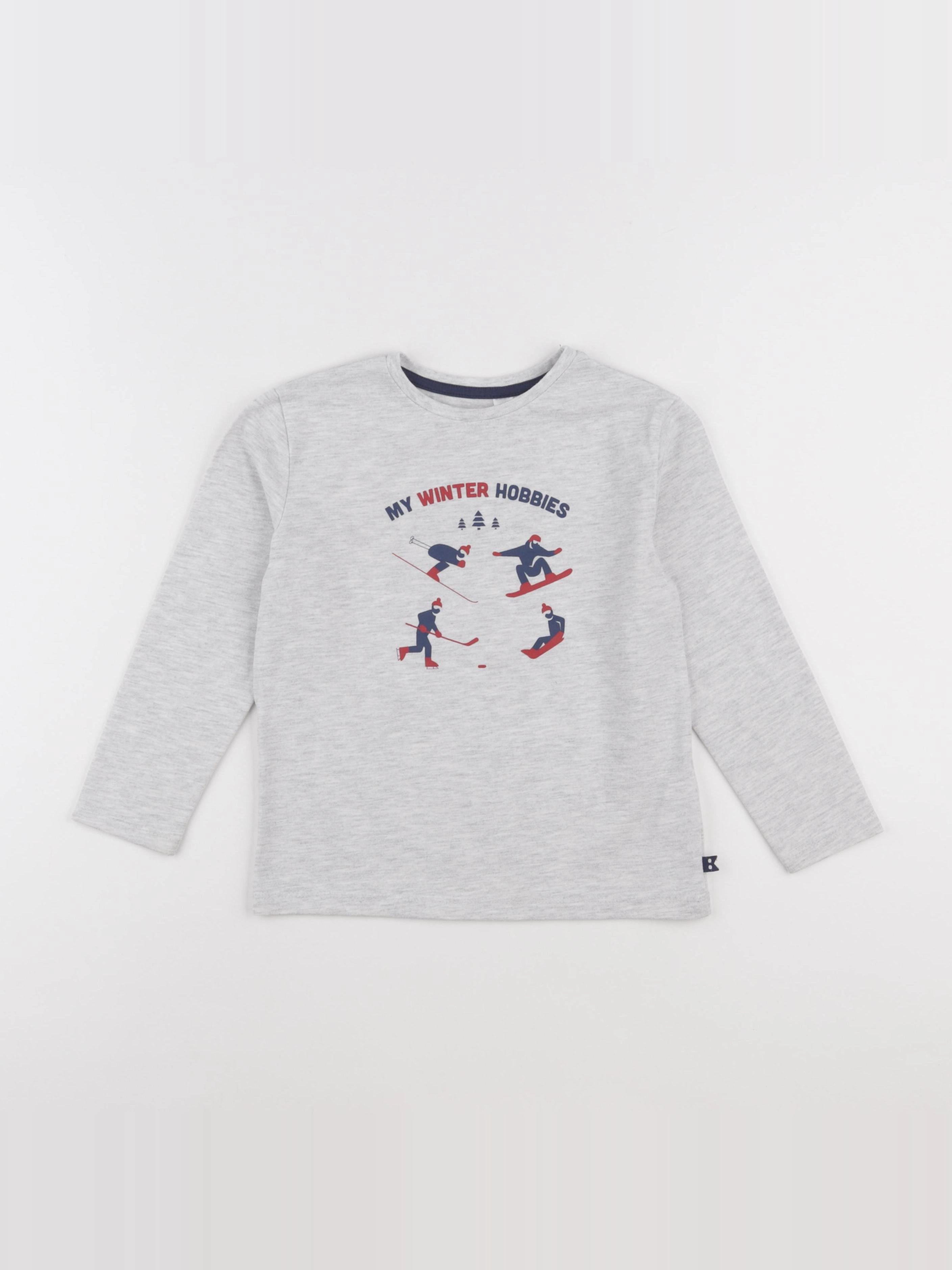 Okaidi - tee-shirt gris - 5 ans