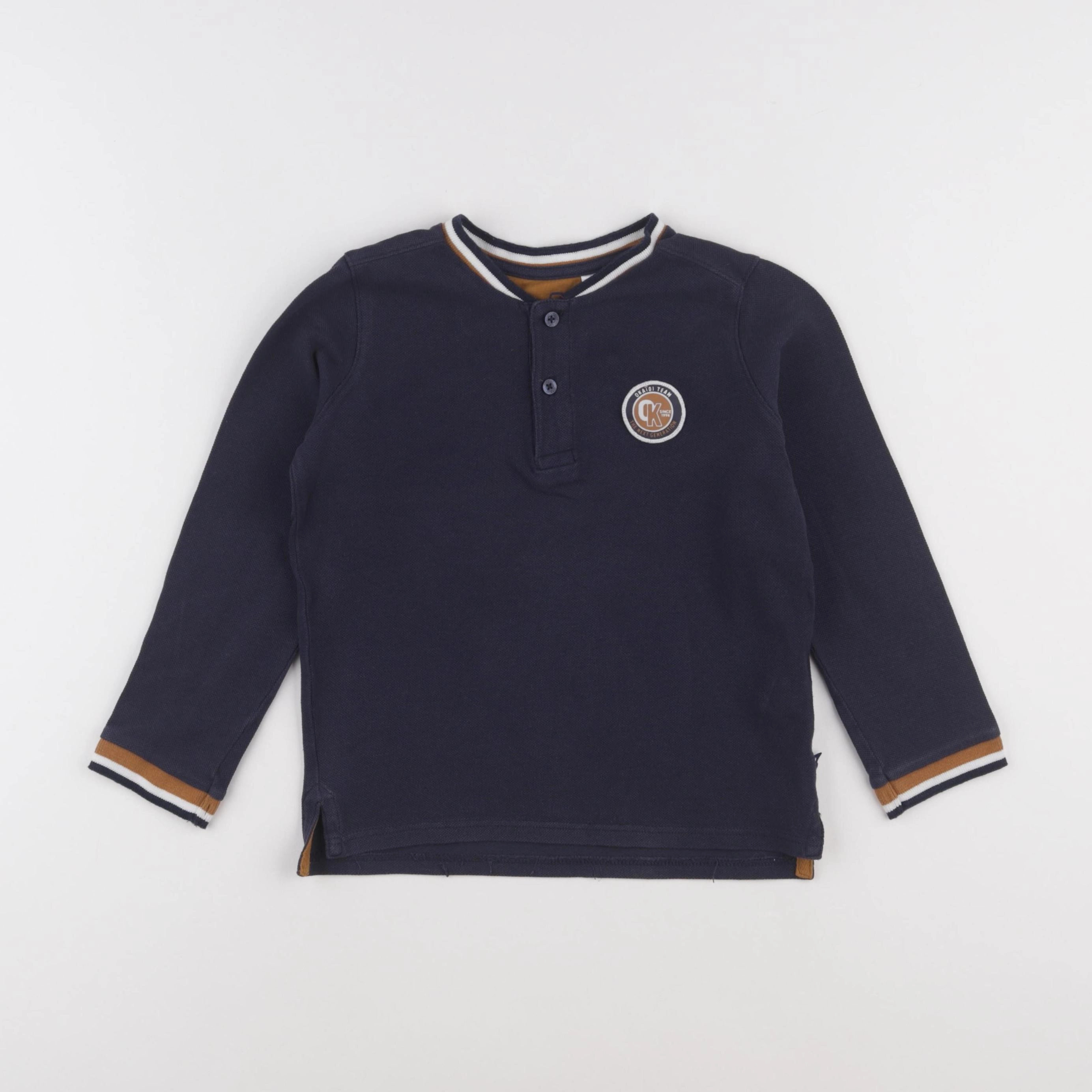 Okaidi - polo bleu - 6 ans