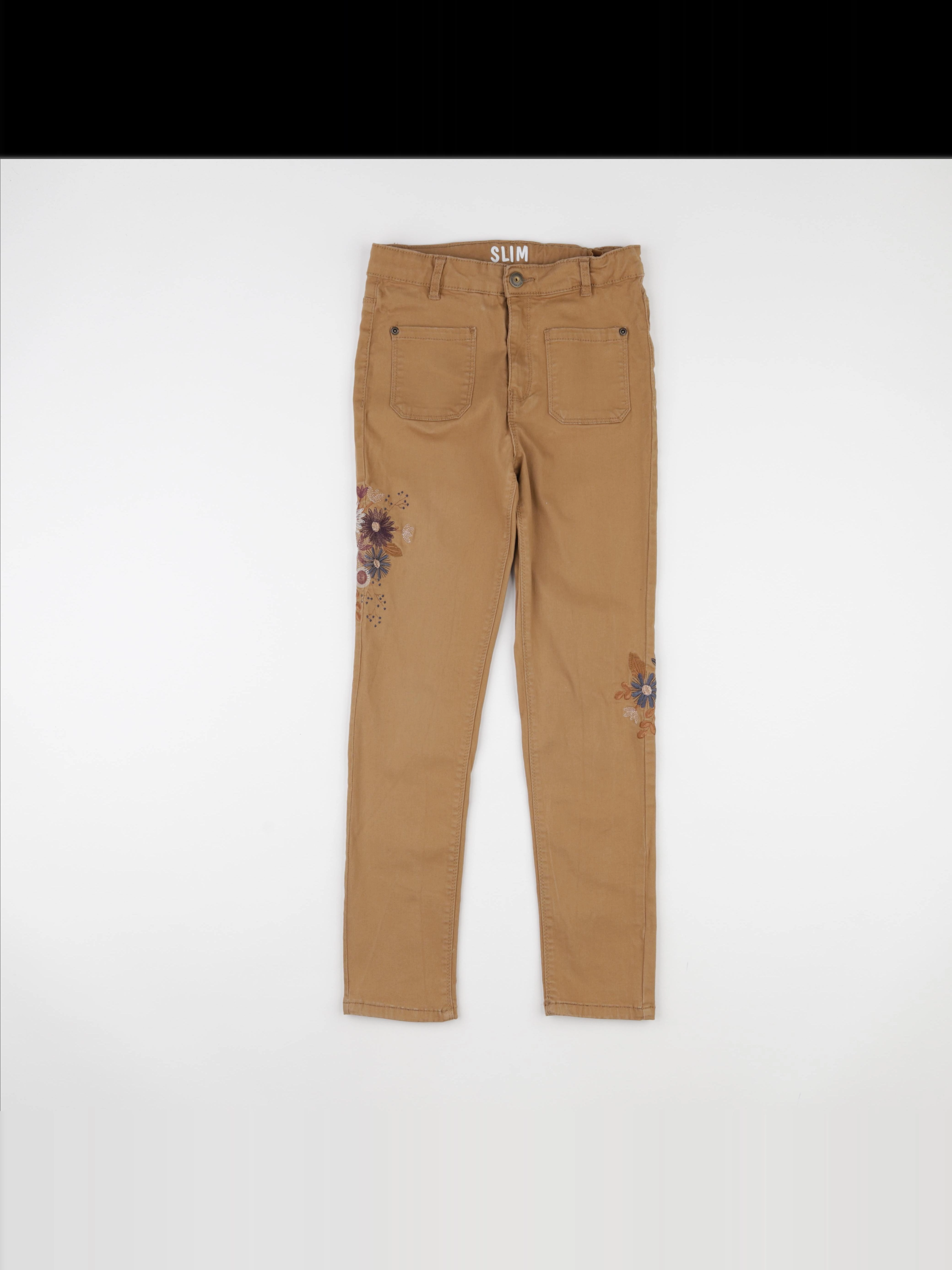 Vertbaudet - pantalon marron - 10 ans