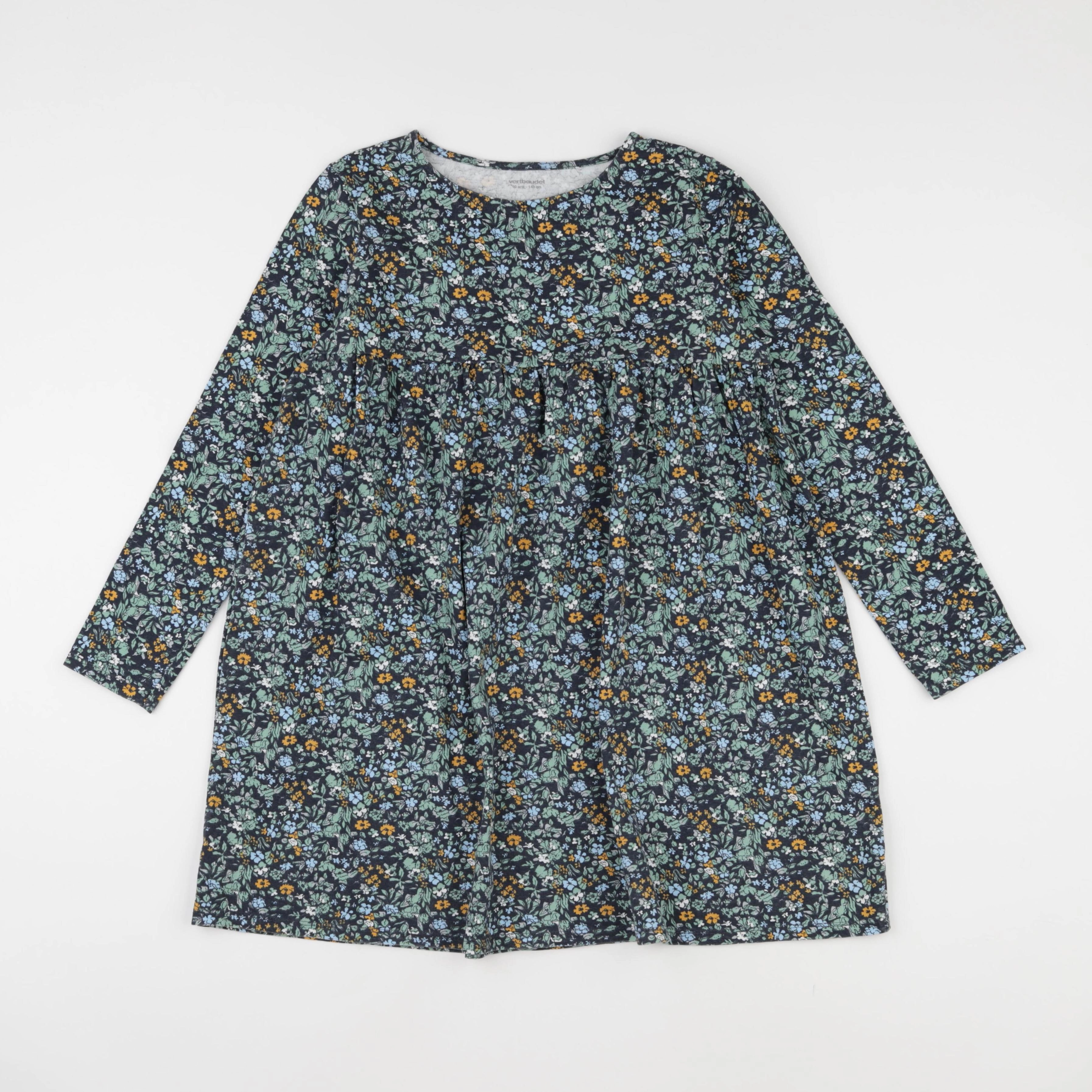 Vertbaudet - robe bleu - 10 ans