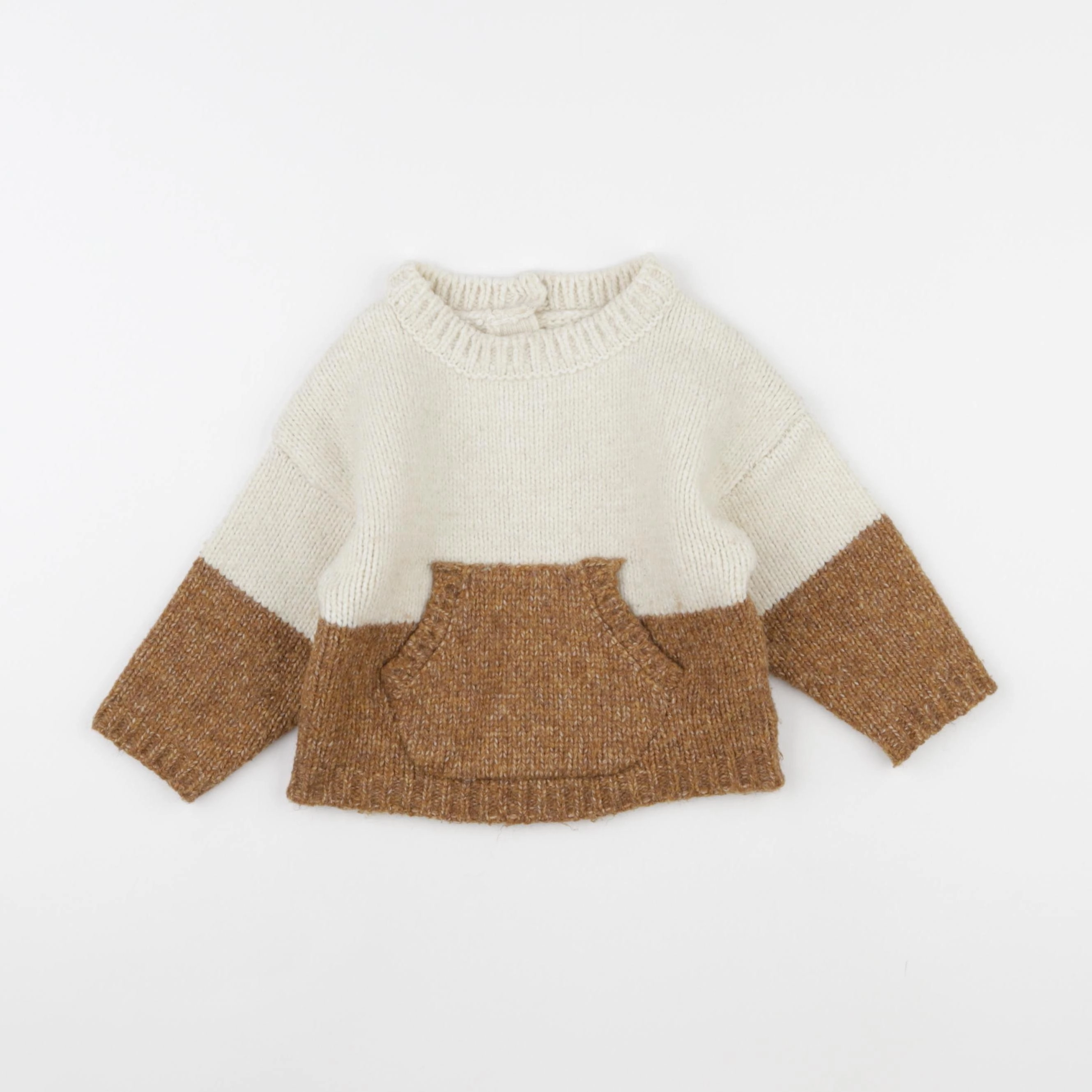 Vertbaudet - pull marron - 18 mois