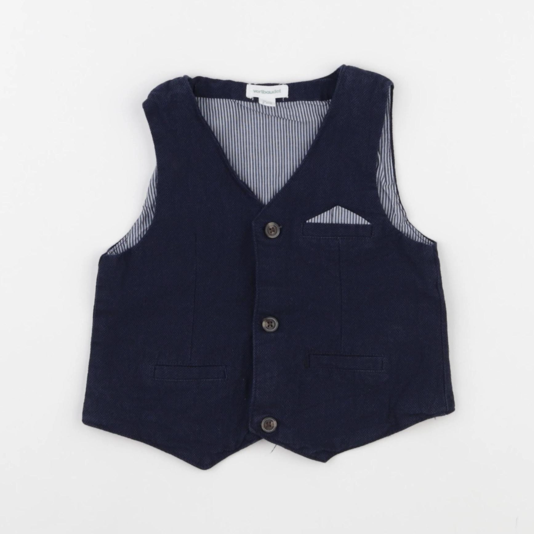 Vertbaudet - gilet bleu - 2 ans
