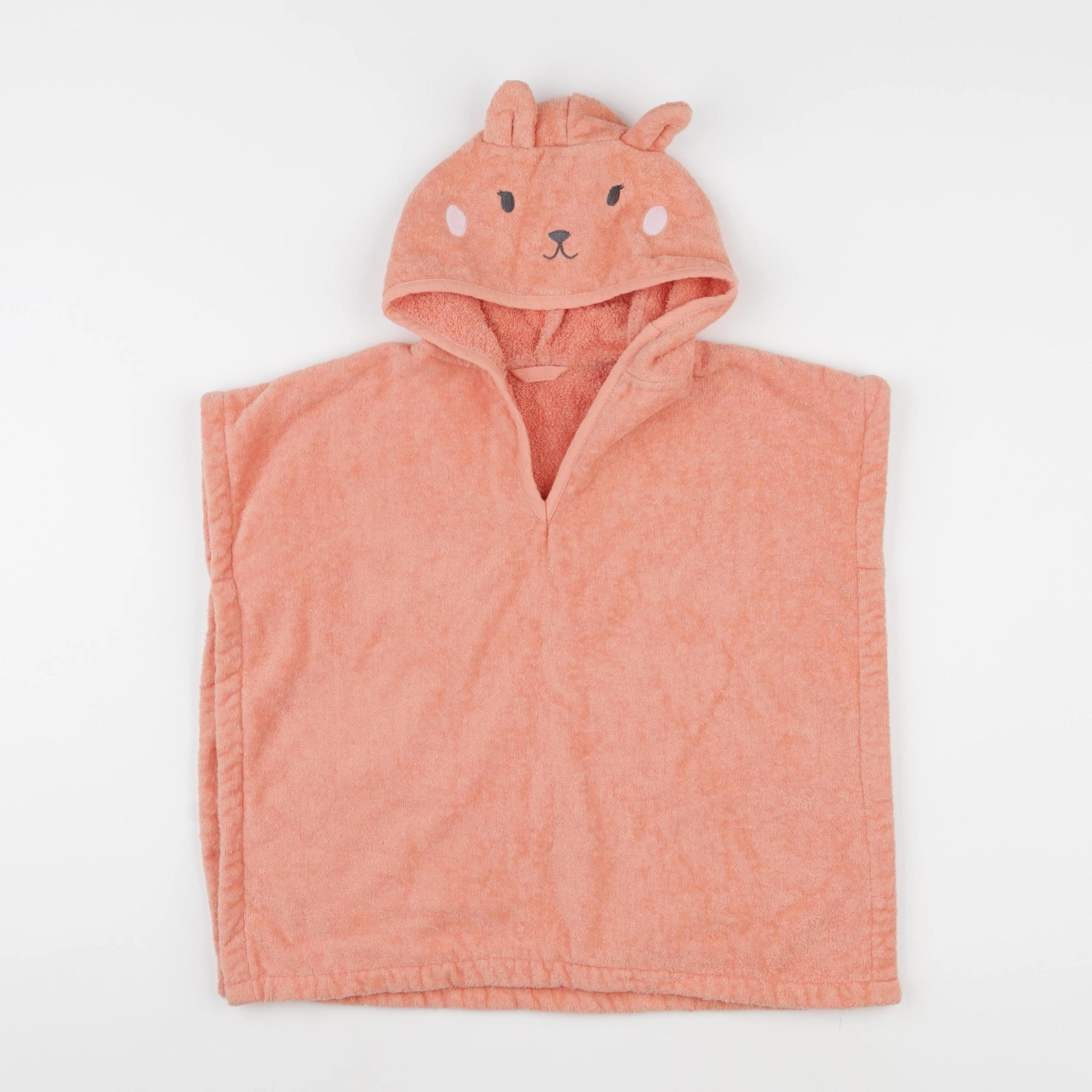 Vertbaudet - cape de bain orange - 18 mois