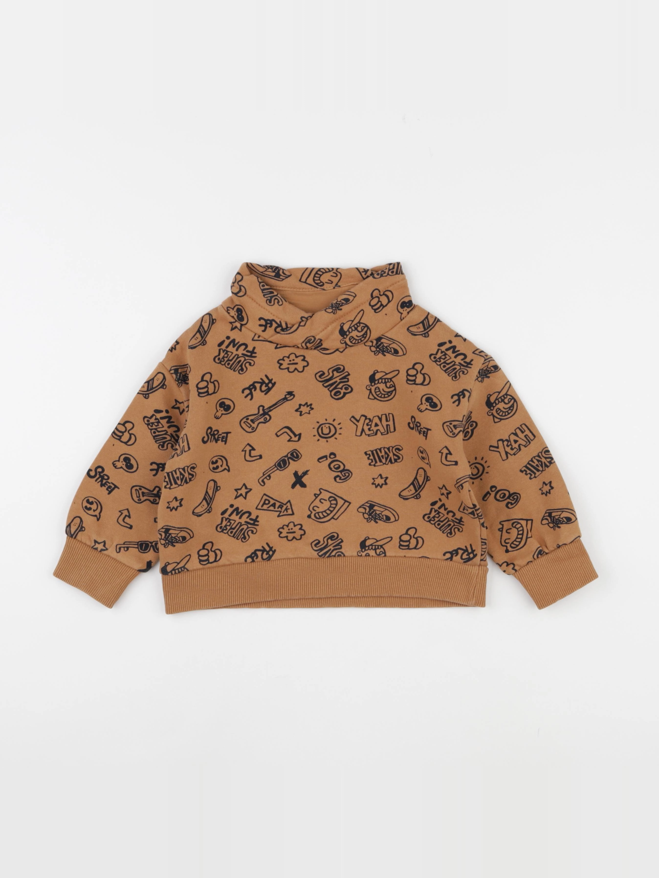 Vertbaudet - sweat marron - 2 ans