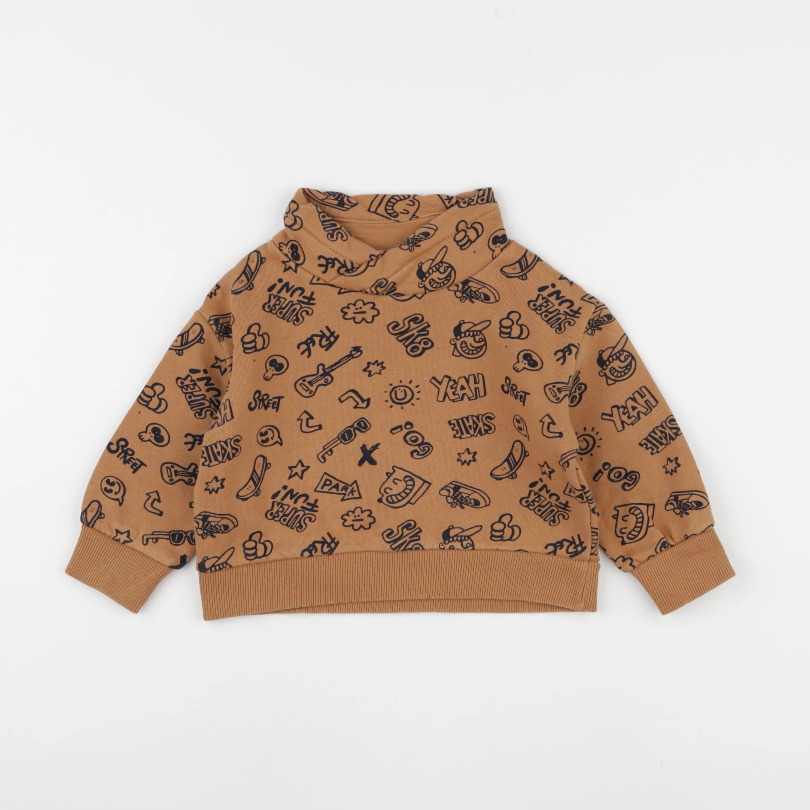 Vertbaudet - sweat marron - 2 ans