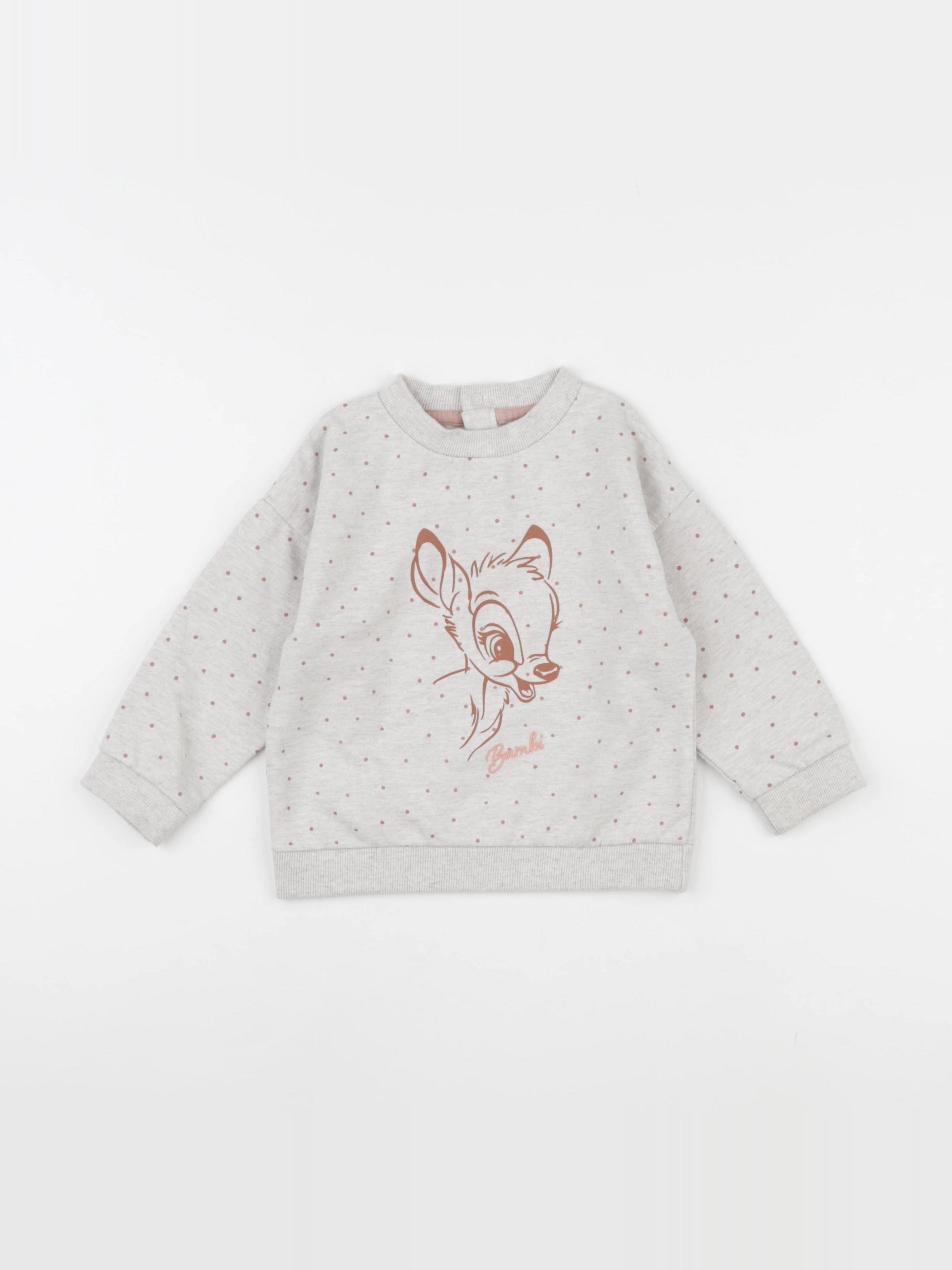 Vertbaudet - sweat marron - 24 mois