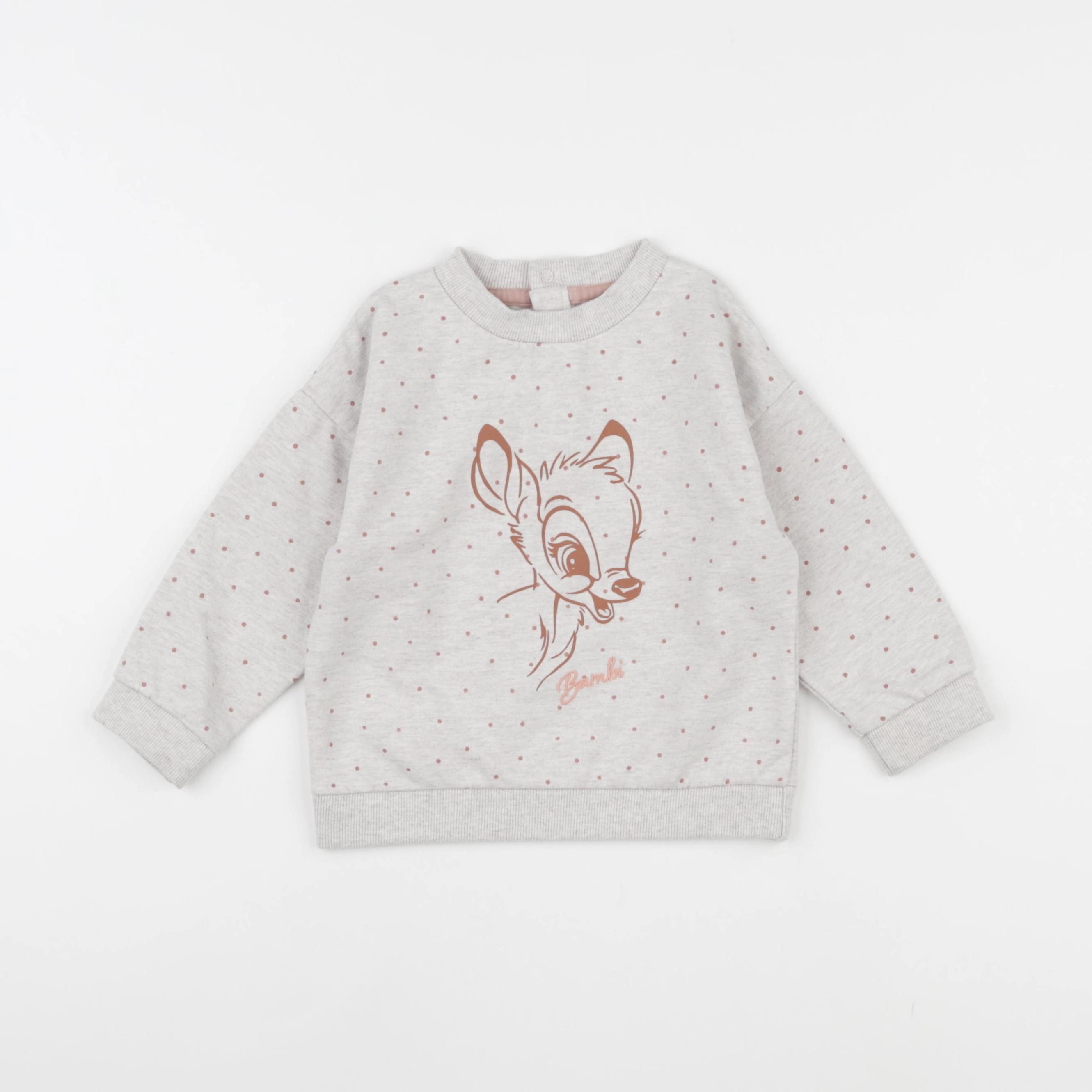 Vertbaudet - sweat marron - 24 mois