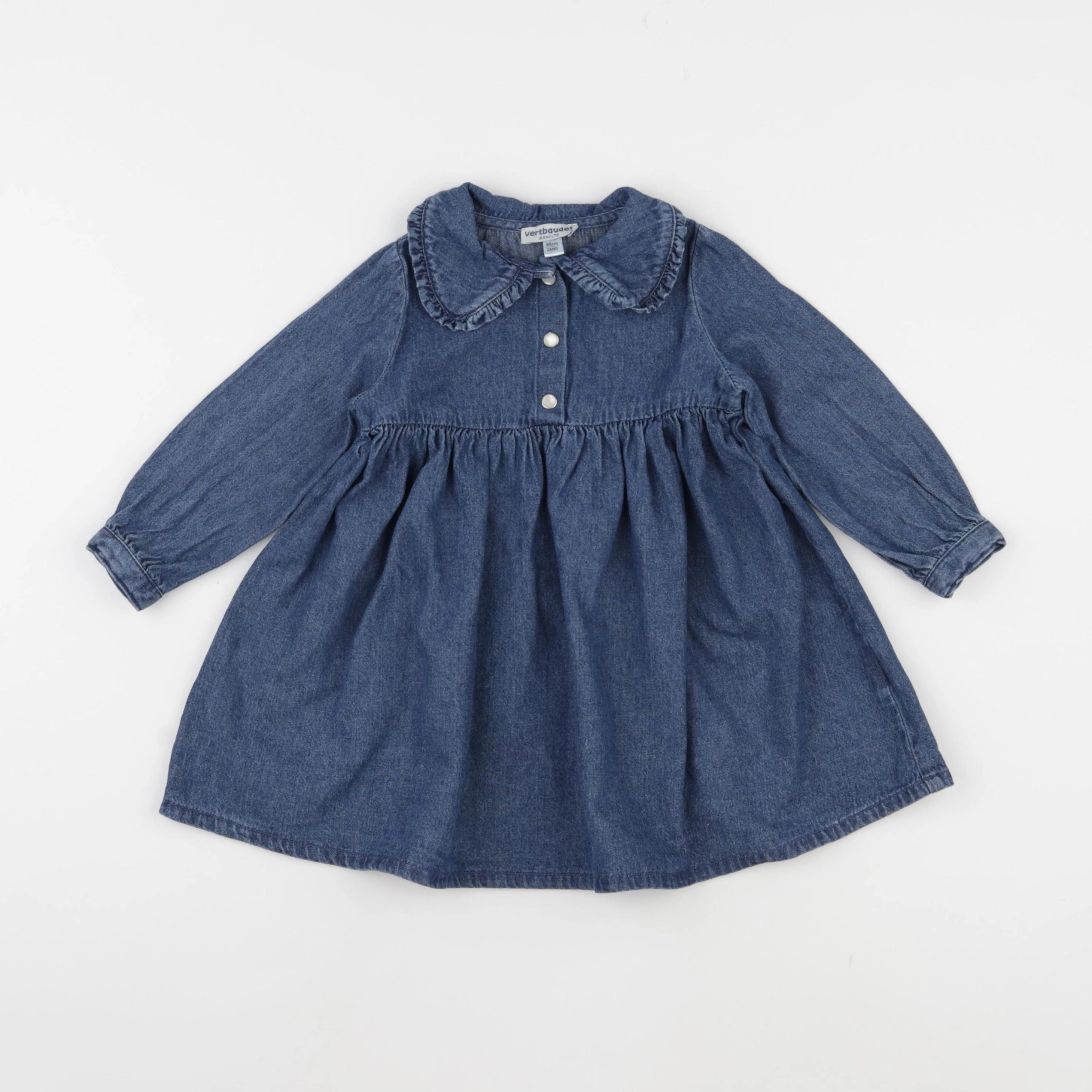 Vertbaudet - robe bleu - 2 ans