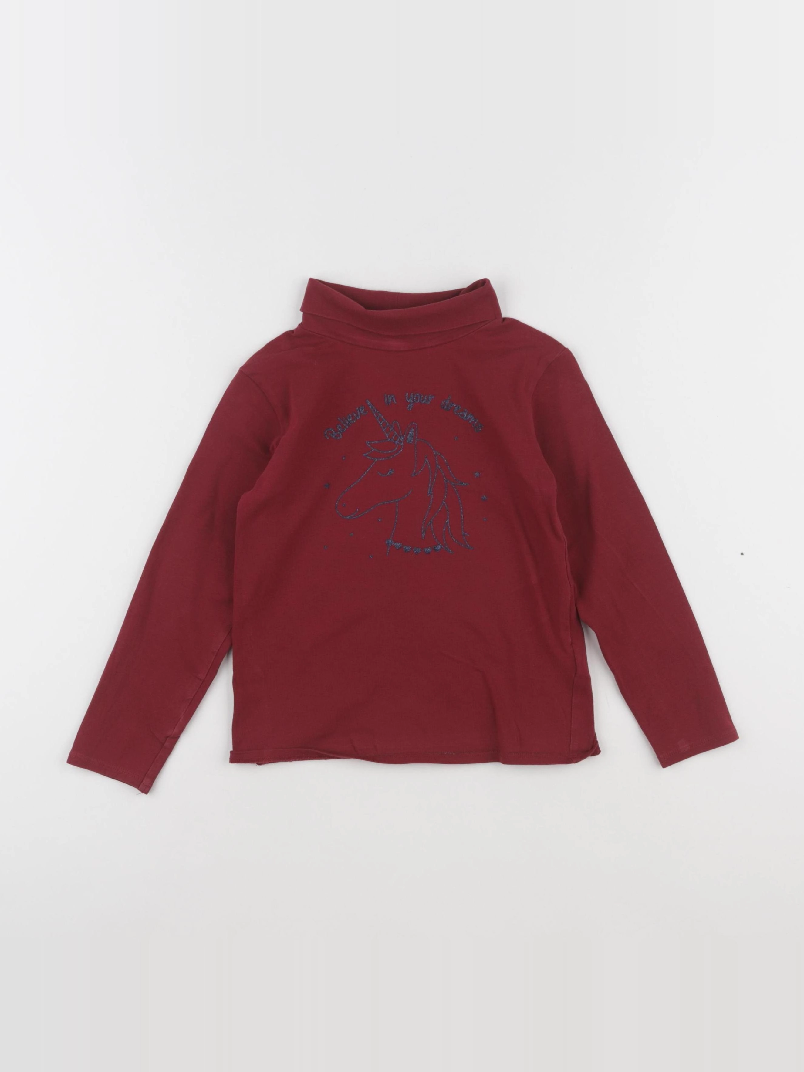 Vertbaudet - sous-pull rouge - 5 ans