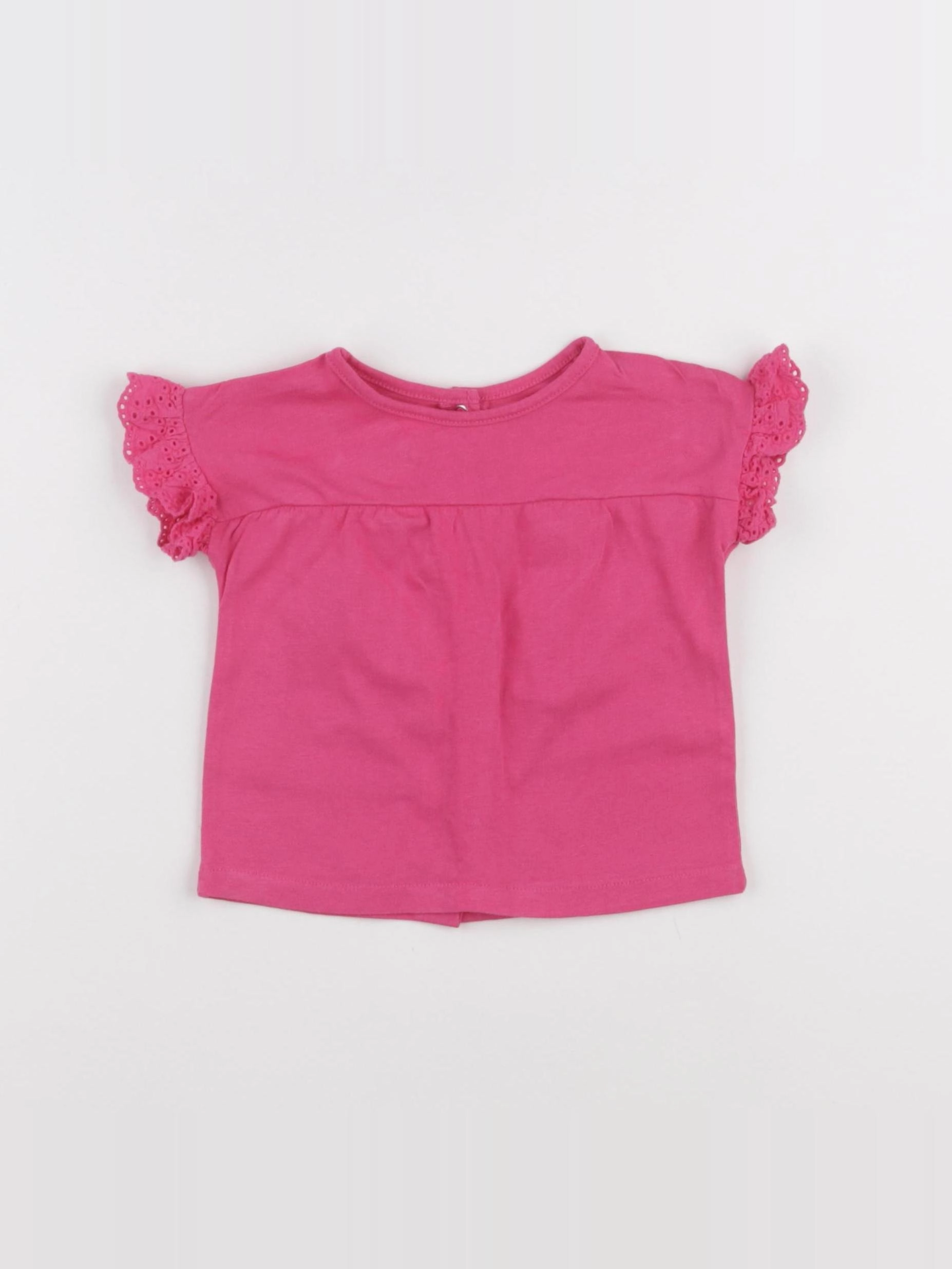 Vertbaudet - tee-shirt rose - 9 mois