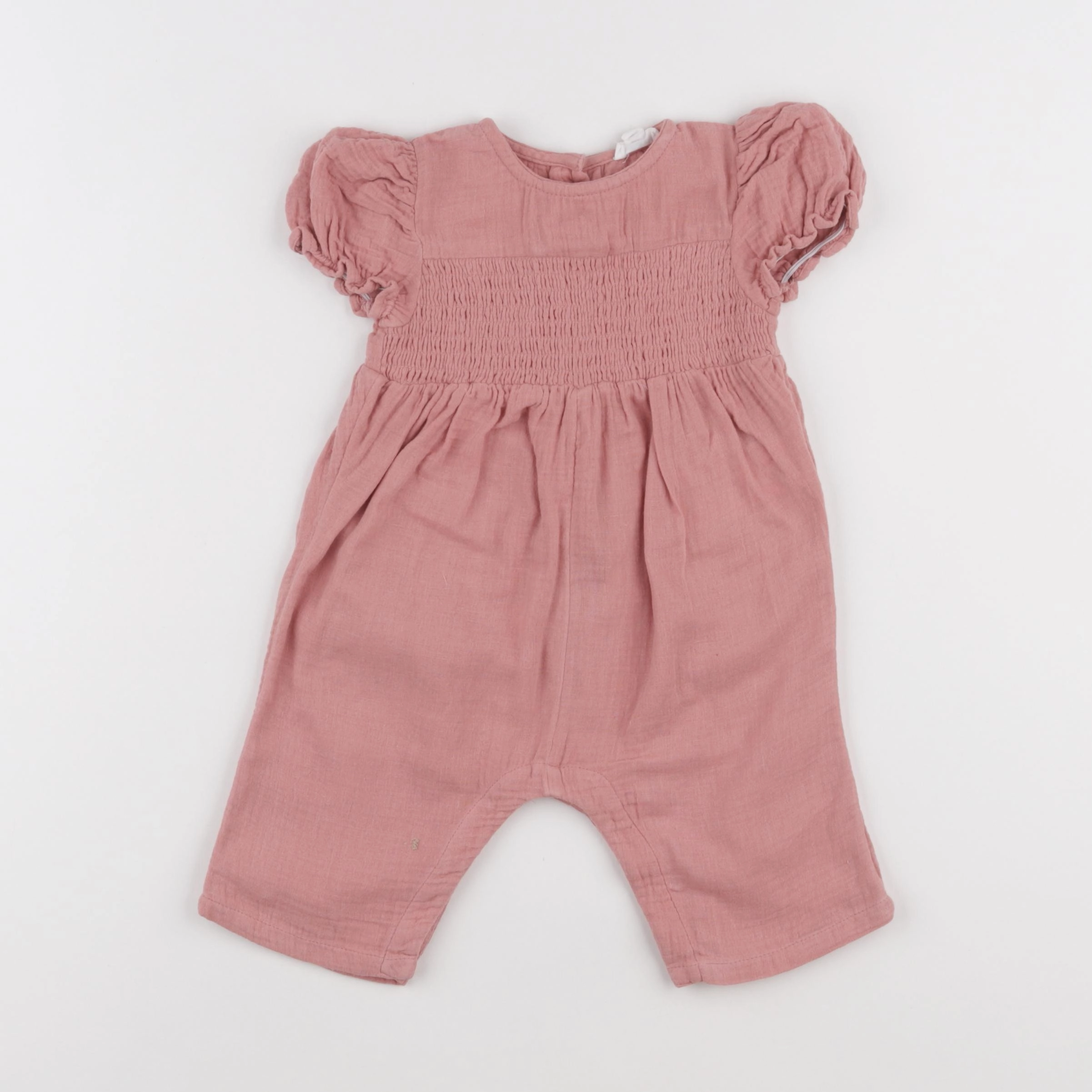 Vertbaudet - combinaison rose - 6 mois