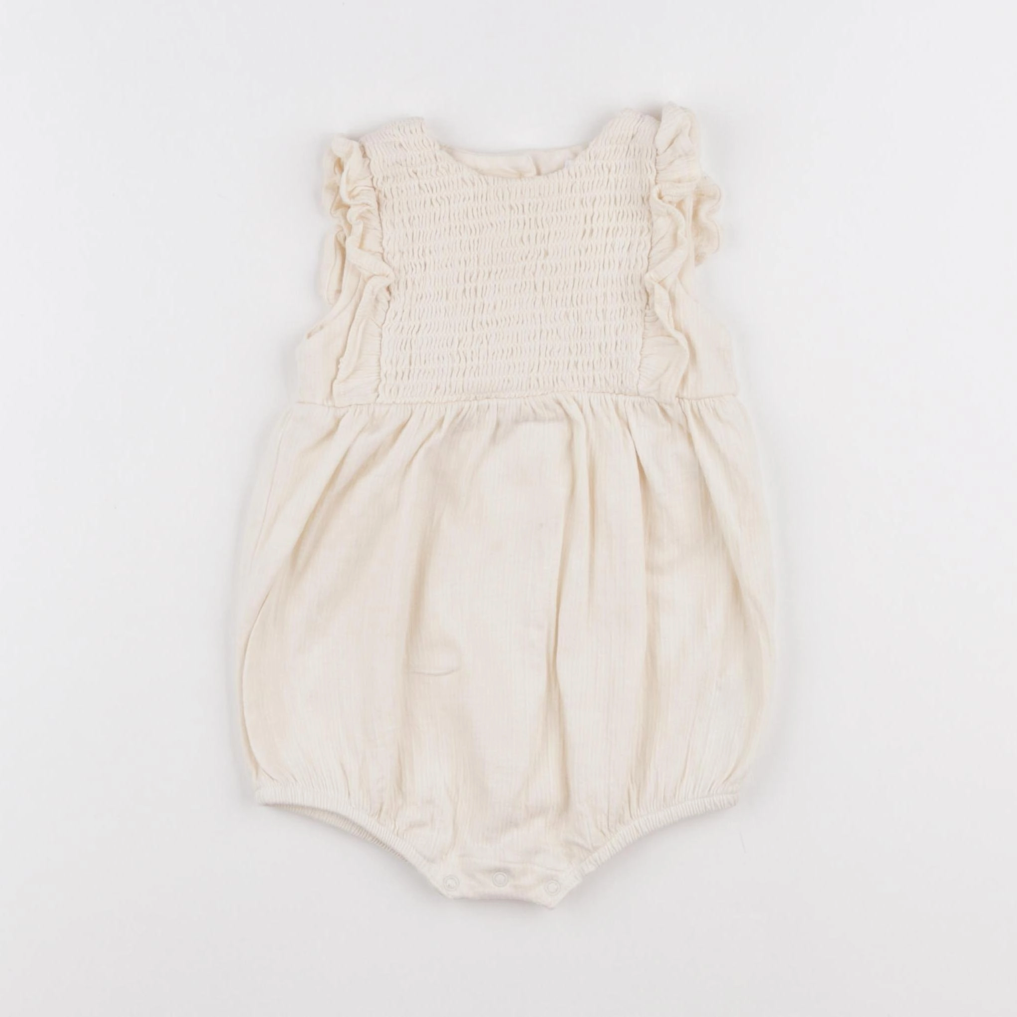 Vertbaudet - combinaison beige - 9 mois