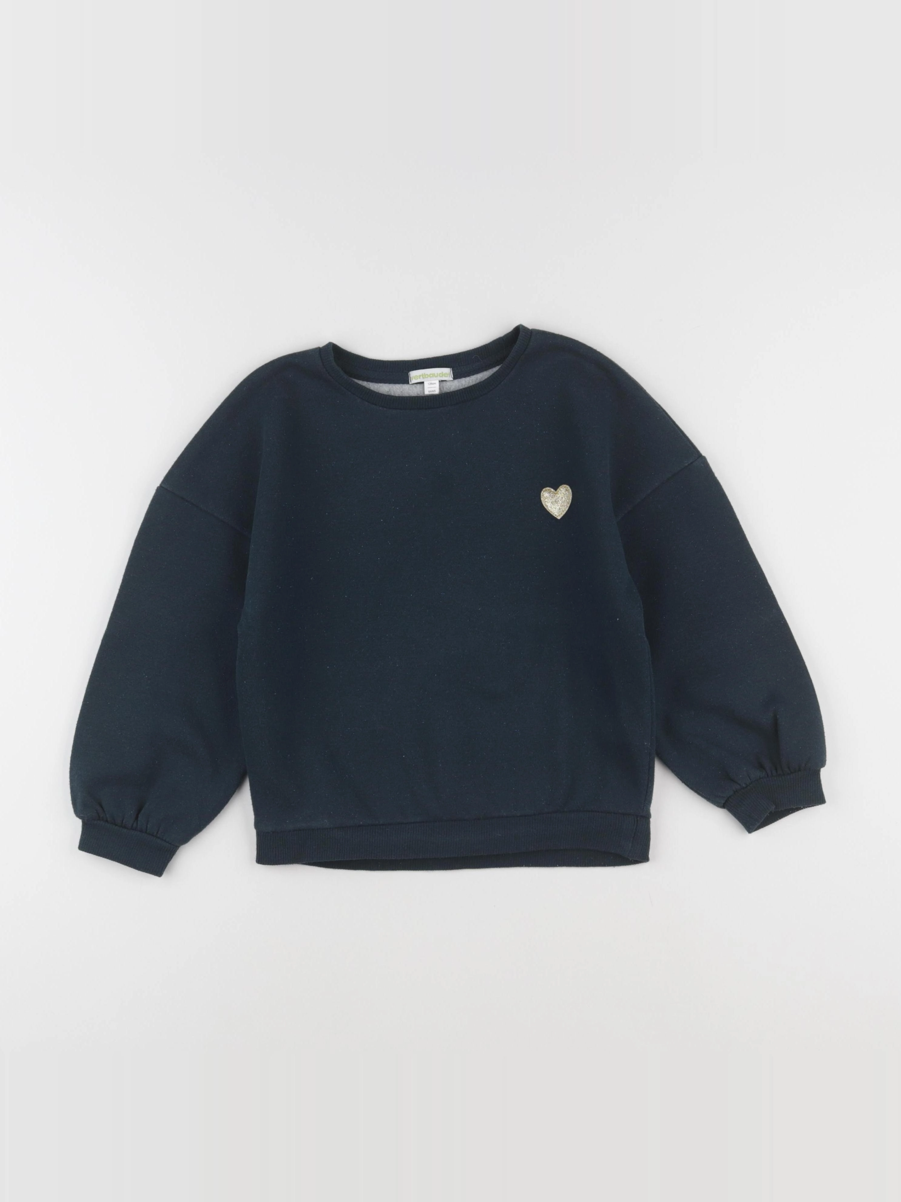 Vertbaudet - sweat bleu - 8 ans
