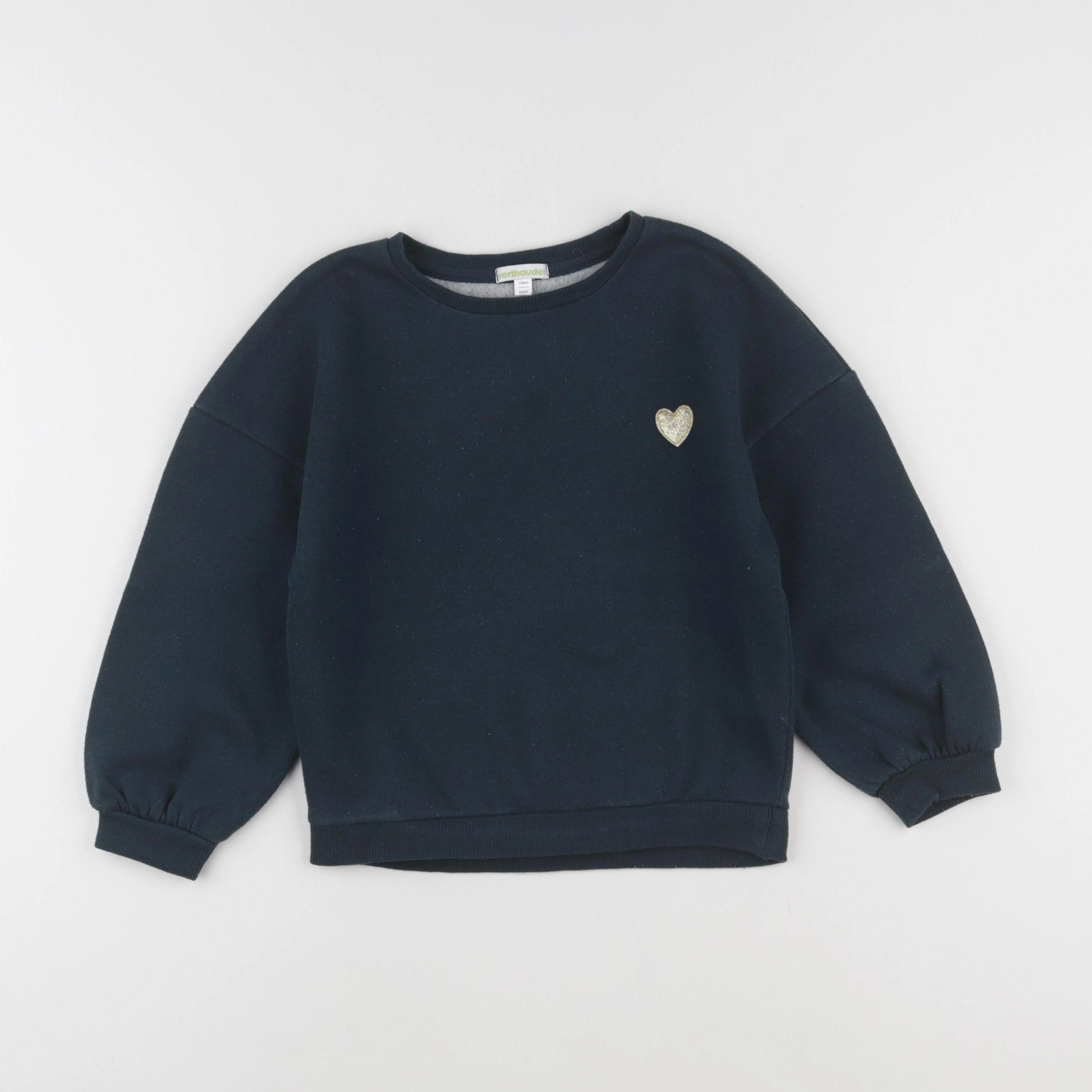 Vertbaudet - sweat bleu - 8 ans