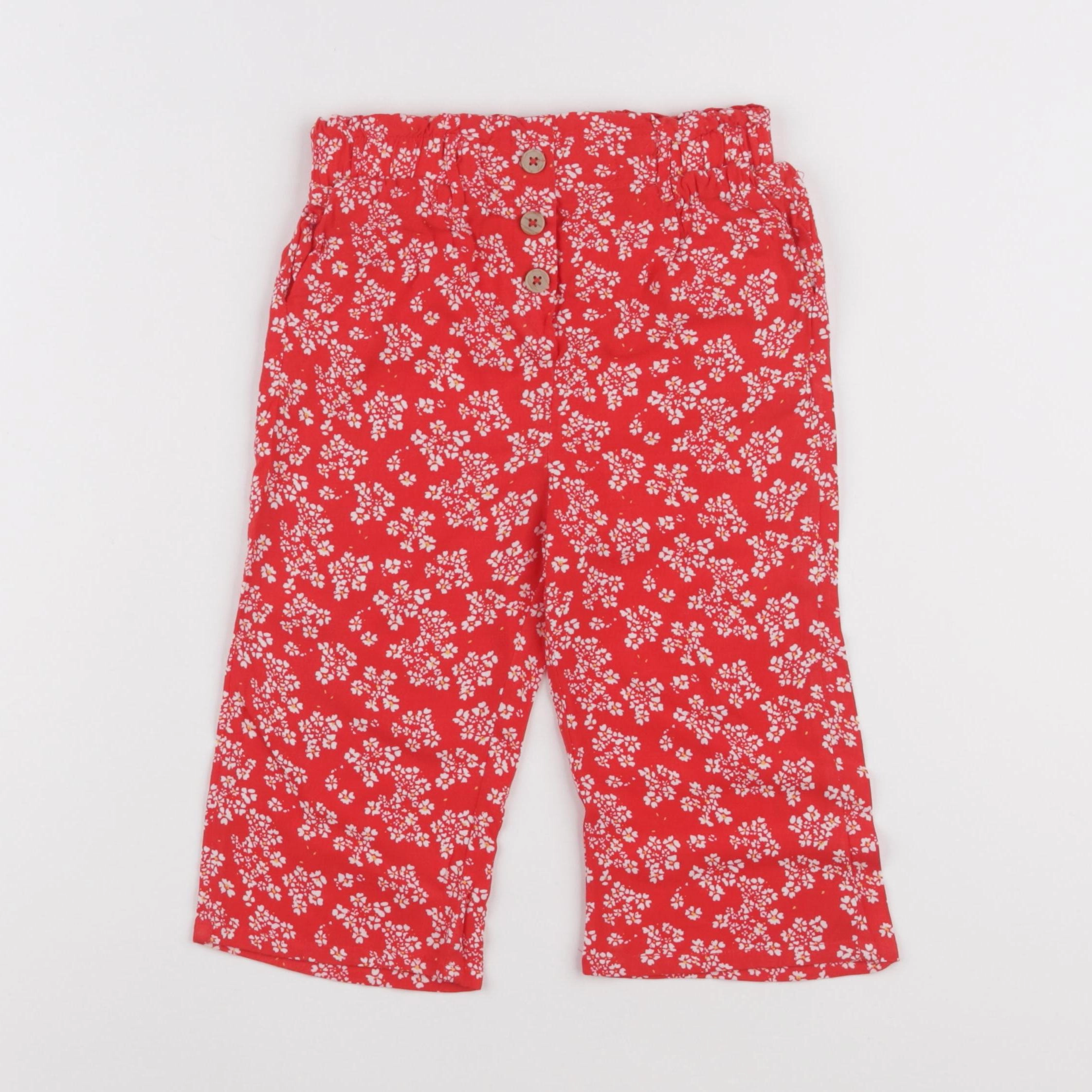 Vertbaudet - pantalon rouge - 5 ans