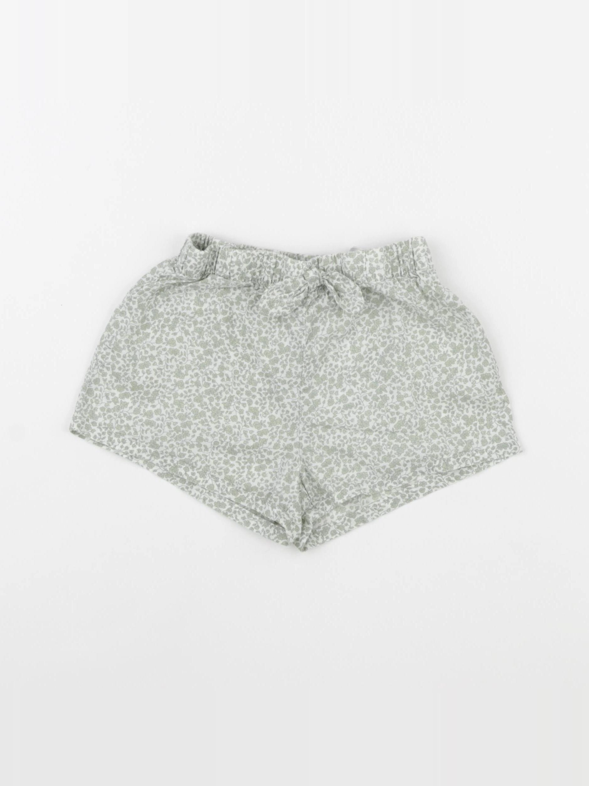 H&M - short vert - 9/12 mois